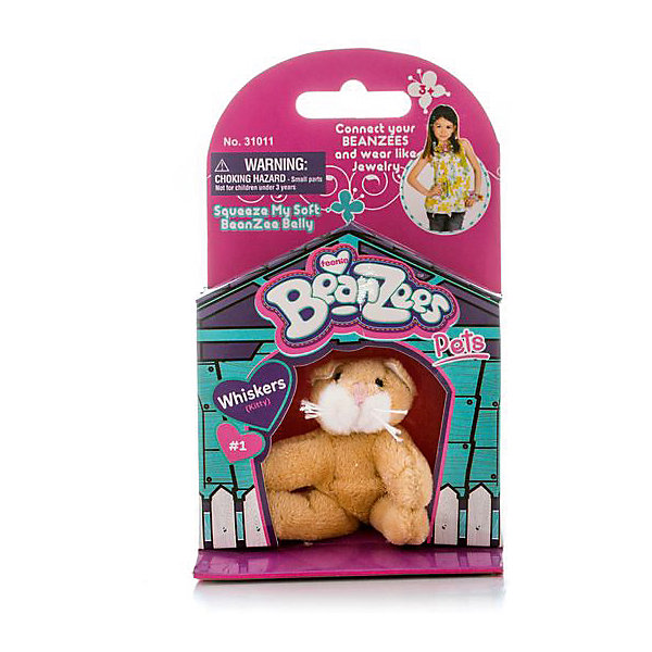 Мини-плюш Кошка, Beanzeez Мини-плюш Кошка, BeanzeezМягкие игрушки животные<br>Характеристики товара:<br><br>• особенности: наличие на лапках липучек, игрушку можно соединять с другими героями из серии<br>• материал: пластик, текстиль<br>• размер упаковки: 9х5,5х14,5 см.<br>• высота игрушки: 5 см<br>• возраст: от 3 лет<br>• страна бренда: США<br>• страна производства: Китай<br><br>Такая симпатичная игрушка не оставит ребенка равнодушным! Какой малыш откажется поиграть с маленькими плюшевыми игрушками из большой пушистой коллекции?! Игрушки очень качественно выполнены, поэтому такая фигурка станет отличным подарком ребенку. Благодаря липучкам на лапках животных можно соединить между собой. Дети приходят в восторг от этих игрушек!<br>Такие предметы помогают ребенку отрабатывать новые навыки и способности - развивать ловкость, мелкую моторику, воображение, мышление, логику. Изделие производится из качественных сертифицированных материалов, безопасных даже для самых маленьких.<br><br>Мини-плюш Кошка от бренда Beanzeez можно купить в нашем интернет-магазине.<br><br>Ширина мм: 50<br>Глубина мм: 140<br>Высота мм: 85<br>Вес г: 73<br>Возраст от месяцев: 36<br>Возраст до месяцев: 2147483647<br>Пол: Женский<br>Возраст: Детский<br>SKU: 5218664