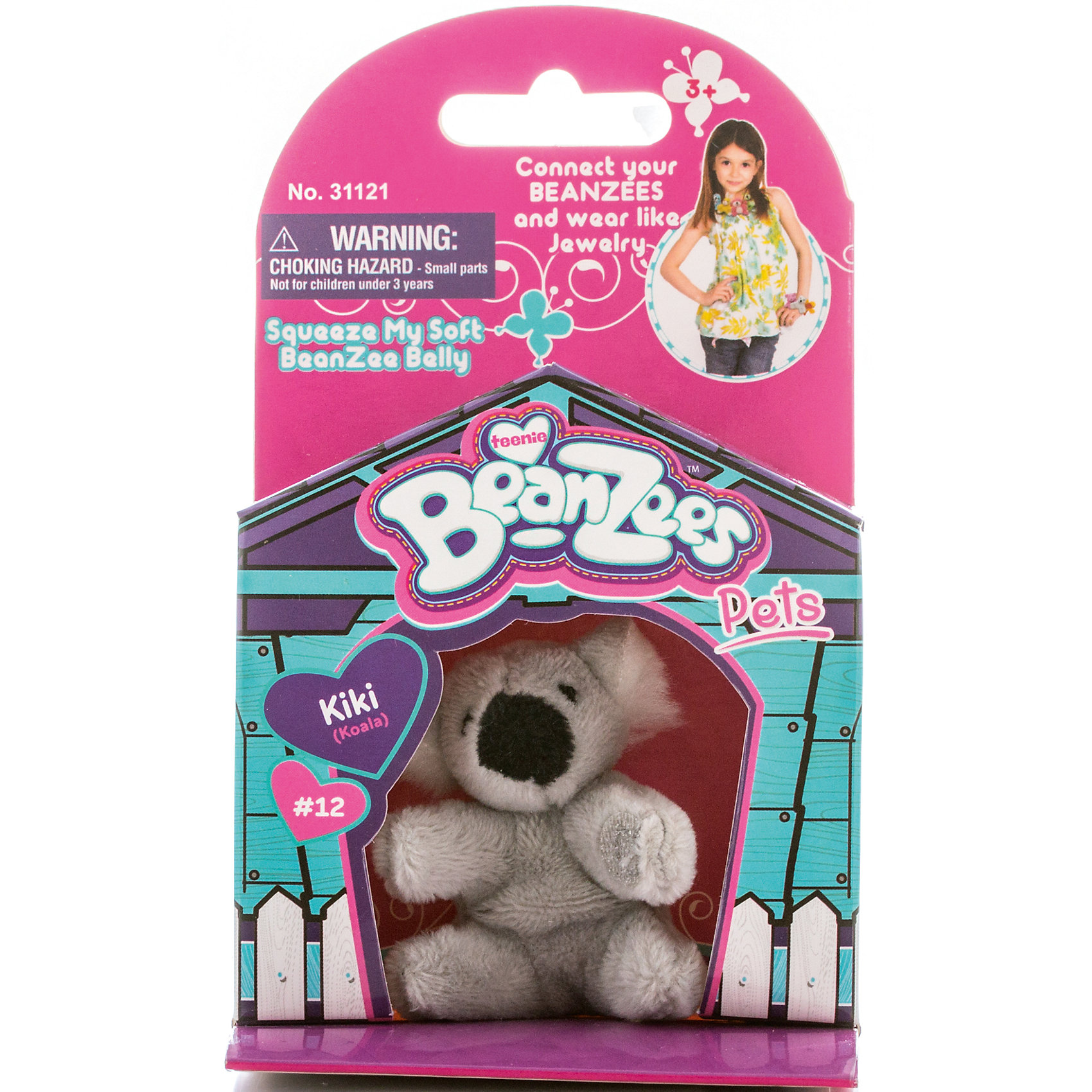 Мини-плюш Коала, Beanzeez Мини-плюш Коала, BeanzeezМягкие игрушки животные<br>Характеристики товара:<br><br>• особенности: наличие на лапках липучек, игрушку можно соединять с другими героями из серии<br>• материал: пластик, текстиль<br>• размер упаковки: 9х5,5х14,5 см.<br>• высота игрушки: 5 см<br>• возраст: от 3 лет<br>• страна бренда: США<br>• страна производства: Китай<br><br>Такая симпатичная игрушка не оставит ребенка равнодушным! Какой малыш откажется поиграть с маленькими плюшевыми игрушками из большой пушистой коллекции?! Игрушки очень качественно выполнены, поэтому такая фигурка станет отличным подарком ребенку. Благодаря липучкам на лапках животных можно соединить между собой. Дети приходят в восторг от этих игрушек!<br>Такие предметы помогают ребенку отрабатывать новые навыки и способности - развивать ловкость, мелкую моторику, воображение, мышление, логику. Изделие производится из качественных сертифицированных материалов, безопасных даже для самых маленьких.<br><br>Мини-плюш Коала от бренда Beanzeez можно купить в нашем интернет-магазине.<br><br>Ширина мм: 50<br>Глубина мм: 140<br>Высота мм: 85<br>Вес г: 73<br>Возраст от месяцев: 36<br>Возраст до месяцев: 2147483647<br>Пол: Женский<br>Возраст: Детский<br>SKU: 5218680