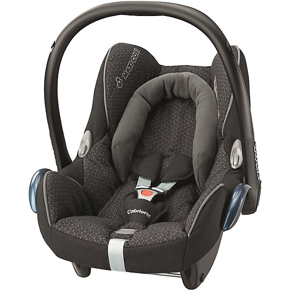 Автокресло Maxi-Cosi CabrioFix 0-13 кг, черный кристалл Автокресло Maxi-Cosi CabrioFix 0-13 кг, черный кристаллГруппа 0+ (до 13 кг)<br>Автокресло CabrioFix - это легкое и просторное автокресло для самых маленьких. Устанавливается в направлении, противоположном направлению движения, с помощью стандартного трехполосного ремня безопасности. Сидение анатомической формы, удобный мягкий подголовник, специальная подушечка для поддержки спинки ребенка обеспечат комфорт и удобство во время путешествия. Спинка кресла регулируется в двух положениях: лежа или сидя. Имеется встроенный регулятор, благодаря которому глубина сидения варьируется в зависимости от веса ребенка. За безопасность маленького путешественника будут отвечать надежные 3-точечные регулируемые ремни безопасности с мягкими вставками на плечиках и в зоне животика. Имеются специальные крючки, удерживающие ремни безопасности в стороне, и откидывающаяся пряжка, благодаря чему ремни и пряжка не падают за спину ребенка и не мешают укладывать малыша в автокресло. Увеличенные бортики обеспечат надежную защиту от боковых ударов. Автокресло Cabriofix также можно использовать как кресло-переноску или прогулочный блок коляски. Специальный встроенный козырек укроет малыша от вредных ультрафиолетовых лучей солнца, сильного ветра и дождя. Козырек от солнца складывается непосредственно в обод автокресла. Регулируемая эргономическая ручка обеспечивает простую и удобную переноску. Ручка выполняет функции дополнительной защиты от фронтального удара. Гипоаллергенный материал съемного чехла очень легко стирается. Автокресло Cabriofix от фирмы Maxi Cosi отвечает всем требованиям европейского стандарта безопасности ECE R44/03.<br><br>Дополнительная информация:<br>- Группа 0 (для детей весом 0-13 кг. с рождения до 12 месяцев)<br>- Материал: пластик, полиэстер<br>- Максимальная ширина внутри сидения: 44 см.<br>- Ширина сиденья внутри сидения по бедрам: 29 см.<br>- Максимальная глубина сиденья: 31 см.<br>- Длина спинки внутренняя: 50 см.<br>- Длина: 71 см.<br>- Высота с ручкой: 57 см.<br>- Вес: 3,5 кг.<br>- Подходит: все коляски Maxi-Cosi (кроме Maxi-Taxi Plus), прогулочные коляски Quinny<br><br>Ширина мм: 445<br>Глубина мм: 375<br>Высота мм: 725<br>Вес г: 3300<br>Возраст от месяцев: 0<br>Возраст до месяцев: 12<br>Пол: Унисекс<br>Возраст: Детский<br>SKU: 5222415