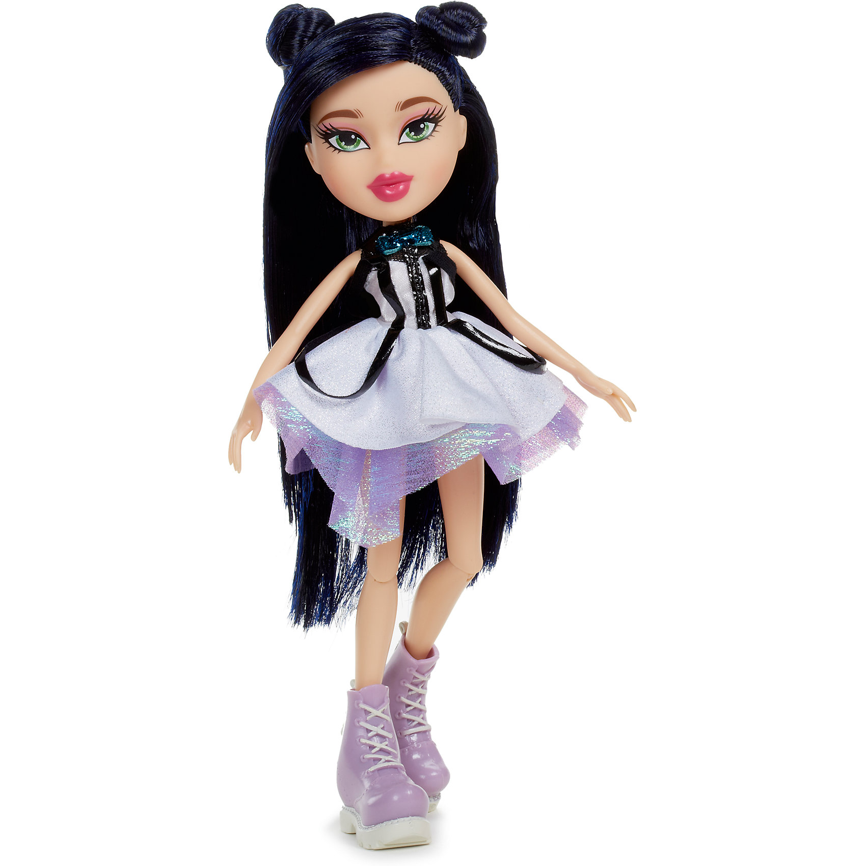 Базовая кукла Джейд, Вечеринка, Bratz Базовая кукла Джейд, Вечеринка, BratzКуклы-модели<br>Характеристики товара:<br><br>• высота : 29 см<br>• размер упаковки: 25х6х30 см<br>• материал: пластик, текстиль<br>• комплект: кукла, джинсы, куртка, серьги, сумочка, бусы, кошелек<br>• возраст: от пяти лет<br>• подвижные руки, ноги сгибаются в коленях<br>• страна бренда: США<br>• страна производства: Китай<br><br>Кукла Bratz - желанный подарок для современной девочки, они просто обожают эти игрушки. Кукла очень качественно выполнена, благодаря подвижным деталям с ней можно придумать множество игр! В наборе к ней идут стильные аксессуары - благодаря им девочка будет учиться хорошо одеваться.<br>Игра с куклами помогает девочкам развивать важные социальные навыки и способности, она активизирует мышление, формирует умение заботиться о других, логику, мелкую моторику и воображение, помогает проработать сценарии взаимодействия с людьми. Изделие производится из качественных сертифицированных материалов, безопасных даже для самых маленьких.<br><br>Базовую куклу Джейд, Вечеринка, от бренда Bratz можно купить в нашем интернет-магазине.<br><br>Ширина мм: 260<br>Глубина мм: 310<br>Высота мм: 70<br>Вес г: 493<br>Возраст от месяцев: 36<br>Возраст до месяцев: 2147483647<br>Пол: Женский<br>Возраст: Детский<br>SKU: 5224459