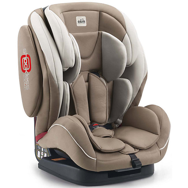 Автокресло CAM Regolo, 9-36 кг, кремовый Автокресло CAM Regolo, 9-36 кг, кремовыйГруппа 1-2-3 (от 9 до 36 кг)<br>Автокресло Regolo, 9-36 кг., CAM, кремовый.<br><br>Характеристики:<br><br>- Для детей от 1 года до 10-12 лет (от 9 до 36 кг)<br>- Группа 1-2-3<br>- Материал: пластик, текстиль<br>- Цвет: кремовый<br>- Размер кресла: 52x50x64 см.<br>- Вес: 9,6 кг.<br><br>Автокресло Regolo CAM - это комфортная надежная модель, которая сделает поездку Вашего ребенка приятной и безопасной. Благодаря особой конструкции автокресло может использоваться в течение длительного времени и охватывает весовые категории детей от 1 года до 12 лет. Комфортное кресло оснащено эргономичной спинкой с регулируемым углом наклона (5 положений) и обеспечивает удобство сидения во время длительных поездок. Противоударный каркас и усиленная боковая защита уберегут ребёнка от серьезных травм. Боковую защиту и подголовник можно изменить по высоте, а потому ребенок по мере взросления всегда будет надежно защищен. Для малышей предусмотрен мягкий анатомический вкладыш. Регулируемые 5-точечные ремни безопасности с мягкими плечевыми накладками, накладкой между ножек и центральным замком надежно удерживают ребенка в кресле. Автокресло устанавливается лицом вперед, по ходу движения автомобиля с помощью штатных ремней безопасности. На корпусе автокресла имеется понятная маршрутизация, облегчающая правильное крепление штатных ремней безопасности. Кресло изготовлено из высококачественных материалов, износостойкие тканевые чехлы снимаются для чистки или стирки при температуре 30 градусов. Безопасность в пути подтверждена испытаниями (нормы ECE-R / 44 04 соблюдены), а экологическая безопасность материалов автокресла соответствует нормам 2005/84/СЕ (отсутствуют токсические вещества и фталат).<br><br>Автокресло Regolo, 9-36 кг., CAM, кремовое можно купить в нашем интернет-магазине.<br><br>Ширина мм: 465<br>Глубина мм: 440<br>Высота мм: 800<br>Вес г: 12000<br>Возраст от месяцев: 12<br>Возраст до месяцев: 144<br>Пол: Унисекс<br>Возраст: Детский<br>SKU: 5225142