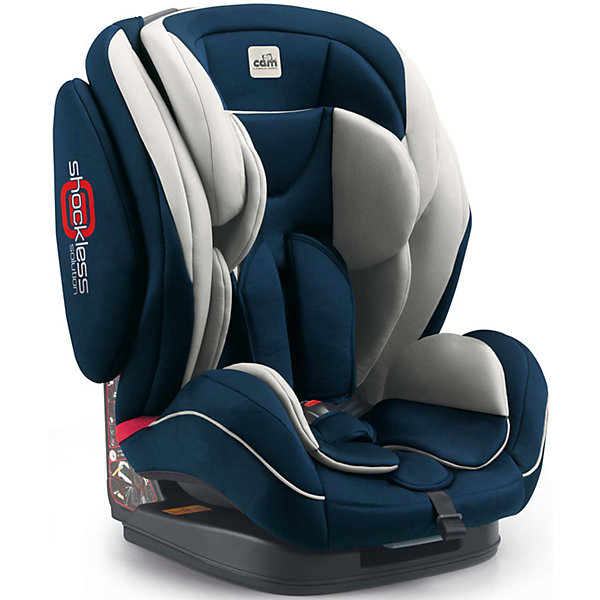 Автокресло CAM Regolo, 9-36 кг, синий Автокресло CAM Regolo, 9-36 кг, синийГруппа 1-2-3 (от 9 до 36 кг)<br>Автокресло Regolo, 9-36 кг., CAM, синий.<br><br>Характеристики:<br><br>- Для детей от 1 года до 10-12 лет (от 9 до 36 кг)<br>- Группа 1-2-3<br>- Материал: пластик, текстиль<br>- Цвет: синий<br>- Размер кресла: 52x50x64 см.<br>- Вес: 9,6 кг.<br><br>Автокресло Regolo CAM - это комфортная надежная модель, которая сделает поездку Вашего ребенка приятной и безопасной. Благодаря особой конструкции автокресло может использоваться в течение длительного времени и охватывает весовые категории детей от 1 года до 12 лет. Комфортное кресло оснащено эргономичной спинкой с регулируемым углом наклона (5 положений) и обеспечивает удобство сидения во время длительных поездок. Противоударный каркас и усиленная боковая защита уберегут ребёнка от серьезных травм. Боковую защиту и подголовник можно изменить по высоте, а потому ребенок по мере взросления всегда будет надежно защищен. Для малышей предусмотрен мягкий анатомический вкладыш. Регулируемые 5-точечные ремни безопасности с мягкими плечевыми накладками, накладкой между ножек и центральным замком надежно удерживают ребенка в кресле. Автокресло устанавливается лицом вперед, по ходу движения автомобиля с помощью штатных ремней безопасности. На корпусе автокресла имеется понятная маршрутизация, облегчающая правильное крепление штатных ремней безопасности. Кресло изготовлено из высококачественных материалов, износостойкие тканевые чехлы снимаются для чистки или стирки при температуре 30 градусов. Безопасность в пути подтверждена испытаниями (нормы ECE-R / 44 04 соблюдены), а экологическая безопасность материалов автокресла соответствует нормам 2005/84/СЕ (отсутствуют токсические вещества и фталат).<br><br>Автокресло Regolo, 9-36 кг., CAM, синее можно купить в нашем интернет-магазине.<br><br>Ширина мм: 465<br>Глубина мм: 440<br>Высота мм: 800<br>Вес г: 12000<br>Возраст от месяцев: 12<br>Возраст до месяцев: 144<br>Пол: Унисекс<br>Возраст: Детский<br>SKU: 5225143