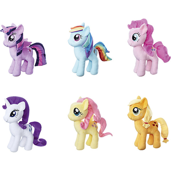 Плюшевые пони, в ассортименте, My little Pony, Hasbro Плюшевые пони, в ассортименте, My little Pony, HasbroМягкие игрушки из мультфильмов<br>Характеристики:<br><br>• возраст: от 3 лет;<br>• материал: плюш;<br>• высота игрушки: 30 см;<br>• размер упаковки: 30,5х20,3х8,9 см;<br>• вес упаковки: 259 гр.;<br>• страна производитель: Китай;<br>• товар представлен в ассортименте.<br><br>Игрушка «Плюшевые пони» My Little Pony Hasbro создана по мотивам известного мультсериала «Мой Маленький Пони». Она представляет собой одного из персонажей мультфильма. У пони яркая грива и хвостик, выразительные глазки. Игрушку можно брать с собой на прогулку, в гости, детский садик и придумывать с ней увлекательные игры. Она выполнена из мягкого приятного на ощупь материала.<br><br>Игрушку «Плюшевые пони» My Little Pony Hasbro можно приобрести в нашем интернет-магазине.<br><br>Ширина мм: 9999<br>Глубина мм: 9999<br>Высота мм: 9999<br>Вес г: 9999<br>Возраст от месяцев: 36<br>Возраст до месяцев: 84<br>Пол: Женский<br>Возраст: Детский<br>SKU: 5225718