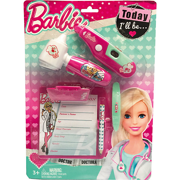 Игровой набор юного доктора на блистере, Barbie