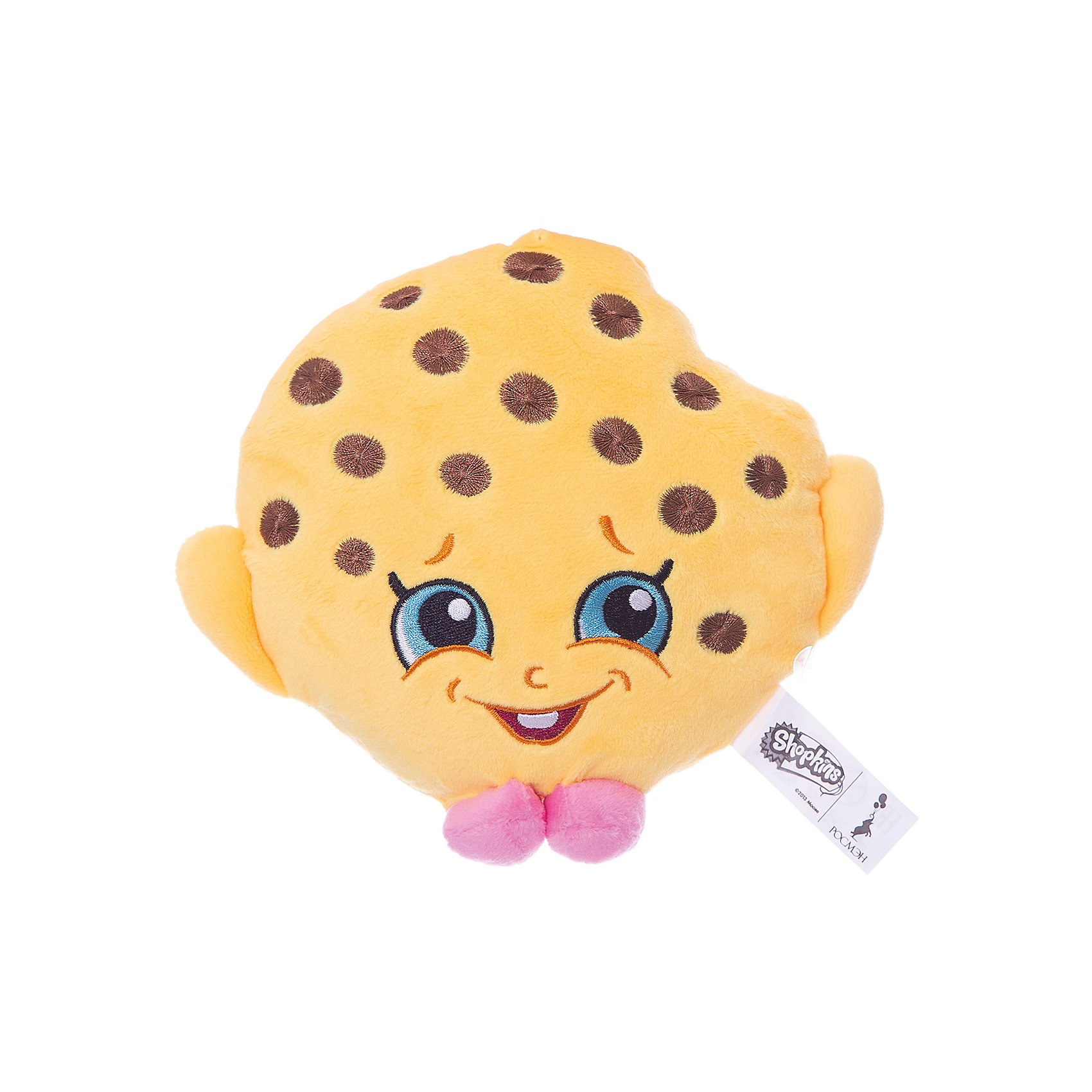 Мягкая игрушка Печенька Куки, 20см, Shopkins Мягкая игрушка Печенька Куки, 20см, ShopkinsShopkins<br>Характеристики:<br><br>• размер игрушки: 20 см;<br>• материал: плюш;<br>• наполнитель: синтепон;<br>• декоративные элементы: вышивка;<br>• упаковка: ПВХ-пакет.<br><br>Плюшевая коллекционная игрушка Шопкинс создана по мотивам мультсериала для детей. Улыбчивая Печенька Куки оформлена в соответствии с героиней Shopkins, личико - вышивка-аппликация, тельце мягконабивное, игрушка приятная на ощупь. В процессе игры развивается воображение, речь, тактильное восприятие.<br><br>Мягкую игрушку Печенька Куки, 20см, Shopkins можно купить в нашем магазине.<br><br>Ширина мм: 180<br>Глубина мм: 160<br>Высота мм: 50<br>Вес г: 60<br>Возраст от месяцев: 36<br>Возраст до месяцев: 2147483647<br>Пол: Женский<br>Возраст: Детский<br>SKU: 5247682