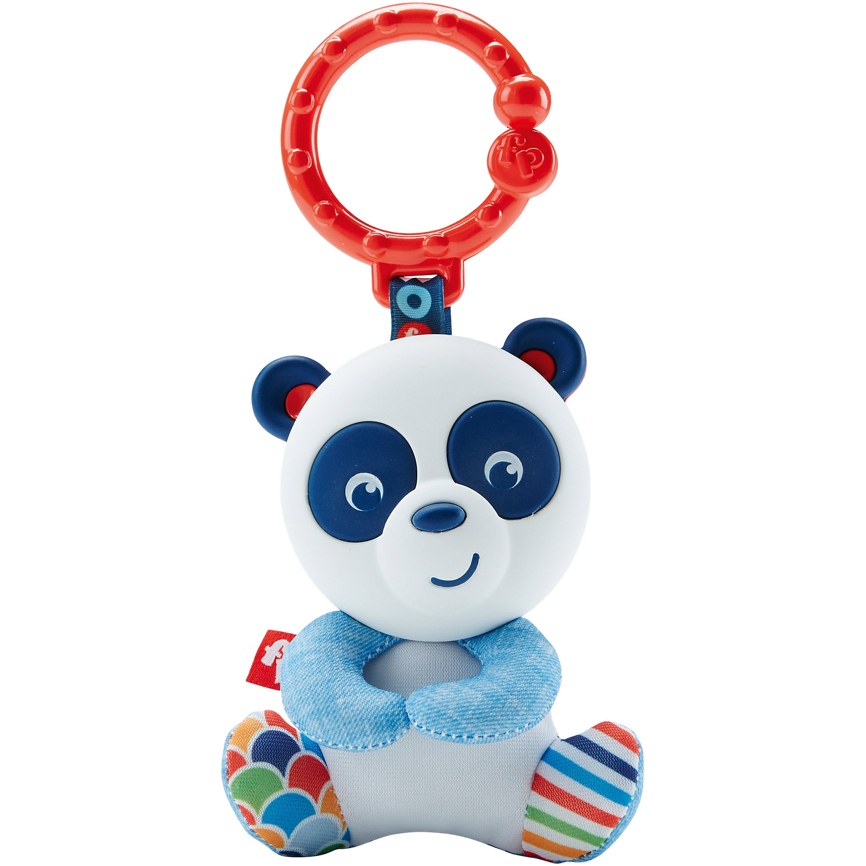 Погремушка-прорезыватель Панда, Fisher Price Погремушка-прорезыватель Панда, Fisher PriceПрорезыватели<br>Характеристики товара:<br><br>• возраст с рождения;<br>• материал: пластик;<br>• размер упаковки 14х18х4 см;<br>• вес упаковки 74 гр.;<br>• страна производитель: Китай.<br><br>Погремушка-прорезыватель Панда Fisher Price — игрушка для малышей с рождения, выполненная в виде панды. Она поможет снять зуд и неприятные ощущения, когда у малыша начнут резаться зубки. При помощи кольца игрушку можно повесить на коляску или автокресло. Игрушка способствует развитию у малышей хватательного рефлекса, мелкой моторики рук. Она выполнена из безопасных экологически чистых материалов.<br><br>Погремушку-прорезыватель Панда Fisher Price можно приобрести в нашем интернет-магазине.<br><br>Ширина мм: 153<br>Глубина мм: 119<br>Высота мм: 63<br>Вес г: 67<br>Возраст от месяцев: 0<br>Возраст до месяцев: 12<br>Пол: Унисекс<br>Возраст: Детский<br>SKU: 5248096