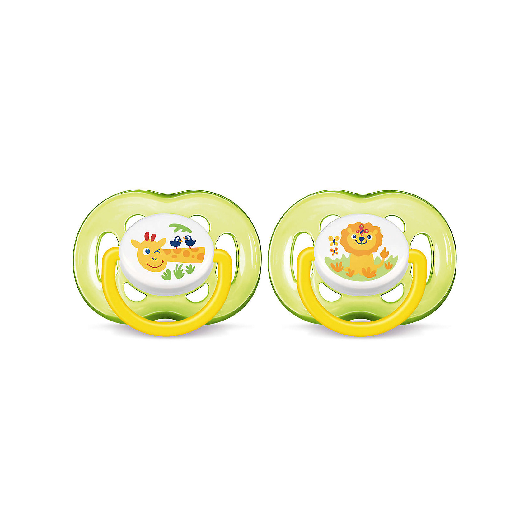 Силиконовая пустышка, с 18 мес., 2 шт., Philips Avent, желтый (SCF186/23) от myToys Силиконовая пустышка, с 18 мес., 2 шт., Philips Avent, желтый (SCF186/23) от myToys