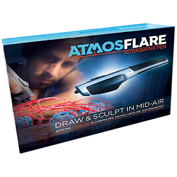 3D ручка Атмосфлэр 3D ручка АтмосфлэрНаборы 3D ручек<br>Характеристики товара:<br><br>• материал: пластик<br>• вес: 600 г<br>• размер упаковки: 10х19х24 см<br>• комплектация: ручка, 2 картриджа - красный и синий, 4 насадки, регулирующие толщину линии<br>• батарейки: 1хАА<br>• упаковка: коробка<br>• страна производства: Китай<br><br>3D-рисование - это современный и очень увлекательный вид творчества! С помощью него также можно создать множество полезных и уникальных вещей. Эта 3D-ручка - качественный и удобный предмет, который поможет ребенку выразить свои творческие способности. Объемный рисунок получается из яркого материала, очень красиво смотрится.<br>В наборе есть всё необходимое, чтобы сразу приступить к созданию объемных рисунков! Изделие произведено из качественных и безопасных для ребенка материалов. Такой подарок может порадовать и взрослых!<br><br>3D ручку Атмосфлэр можно купить в нашем интернет-магазине.<br><br>Ширина мм: 242<br>Глубина мм: 100<br>Высота мм: 190<br>Вес г: 596<br>Возраст от месяцев: 120<br>Возраст до месяцев: 2147483647<br>Пол: Унисекс<br>Возраст: Детский<br>SKU: 5253077