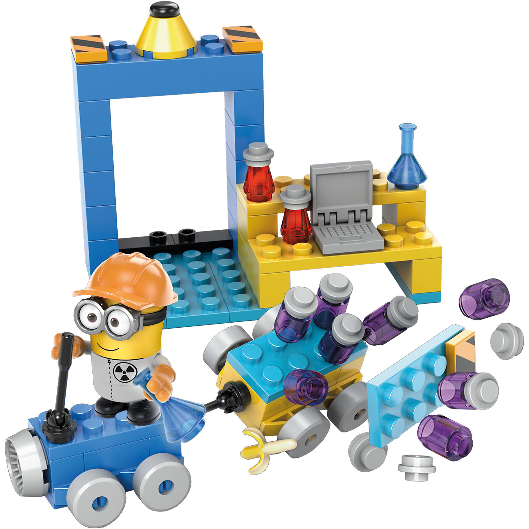 Миньоны: большой набор деталей, MEGA BLOKS Миньоны: большой набор деталей, MEGA BLOKSПластмассовые конструкторы<br>Миньоны: большой набор деталей, MEGA BLOKS (Мега Блокс)<br><br>Характеристики:<br><br>• постройте свою лабораторию вместе с миньонами<br>• 150 кубиков в наборе<br>• фигурка миньона в комплекте<br>• материал: пластик<br><br>Присоединяйтесь к команде миньонов, строящих лабораторию. В набор Миньоны входят крупные детали, с помощью которых вы сможете построить машину, аппараты, дом и многое другое. Почувствуйте себя настоящим Грю, создающим различные постройки. Вы можете соединить детали с другим конструктором, развивая лабораторию миньонов. Прекрасный подарок для поклонников мультфильма Гадкий Я!<br><br>Миньоны: большой набор деталей, MEGA BLOKS (Мега Блокс) можно купить в нашем интернет-магазине.<br><br>Ширина мм: 235<br>Глубина мм: 157<br>Высота мм: 60<br>Вес г: 202<br>Возраст от месяцев: 60<br>Возраст до месяцев: 108<br>Пол: Унисекс<br>Возраст: Детский<br>SKU: 5254619