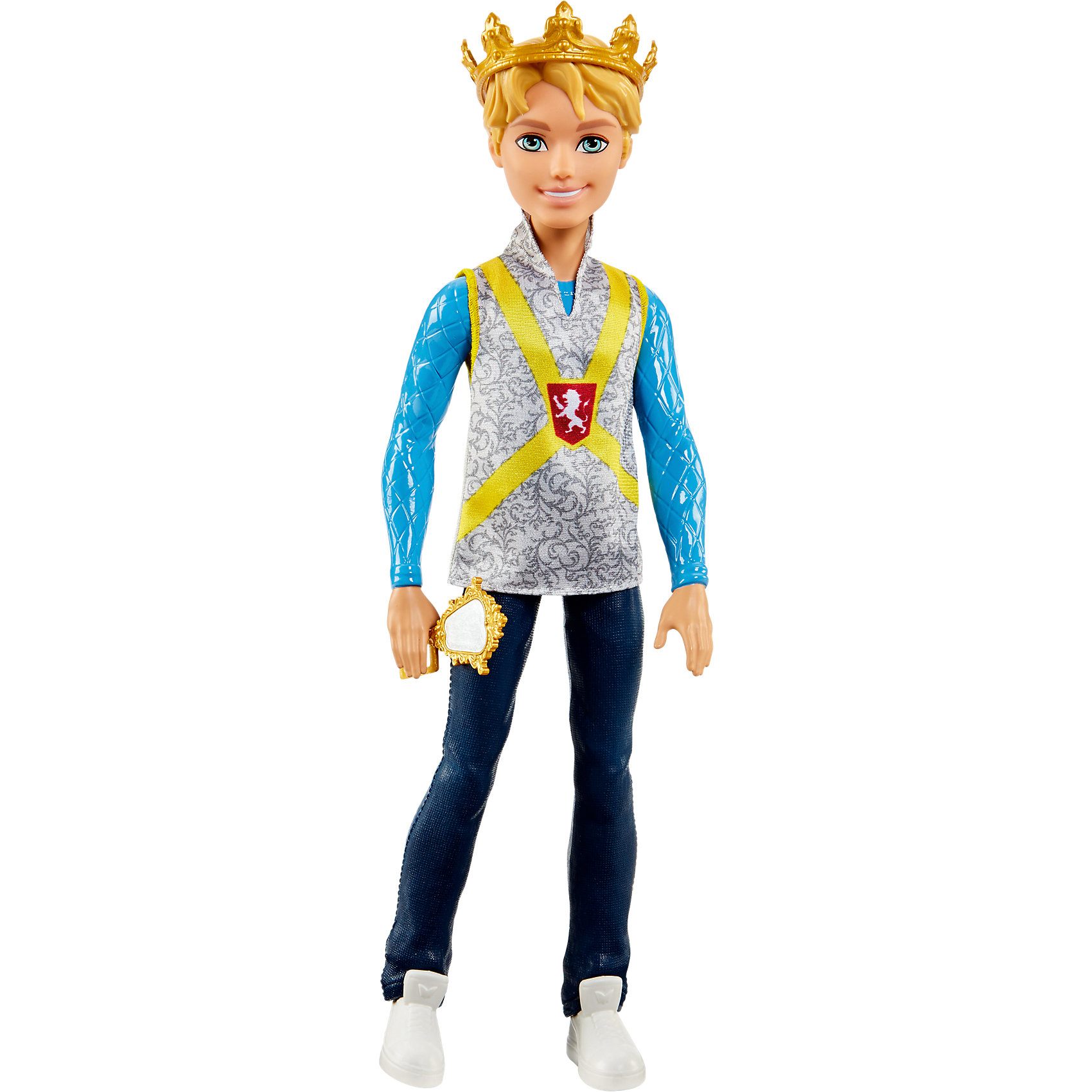 Кукла Дэринг Чарминг, Ever After High Кукла Дэринг Чарминг, Ever After HighКуклы-модели<br>Кукла Дэринг Чарминг, Ever After High (Эвер Афтер Хай)<br>Характеристики:<br><br>• у Дэринга Чарминга есть всё необходимое, чтобы полюбоваться собой в любой момент<br>• материал: пластик<br>• в комплекте: кукла, зеркало, корона<br>• размер упаковки: 10х6х33 см<br>• вес: 315 грамм<br><br>Красавец Деринг Чарминг не упустит случая полюбоваться собой. Для этого у него всегда под рукой аккуратное зеркальце в золотой оправе. Чарминг одет в стильную рубашку с изображением королевского герба, блестящие джинсы и белые кеды. Голова его украшена золотой короной, отлично дополняющей образ всеобщего любимца. Создайте свой сюжет для игры или вспомните и воплотите в жизнь историю из мультфильма Ever After High!<br><br>Куклу Дэринг Чарминг, Ever After High (Эвер Афтер Хай) вы можете купить в нашем интернет-магазине.<br><br>Ширина мм: 331<br>Глубина мм: 106<br>Высота мм: 63<br>Вес г: 270<br>Возраст от месяцев: 72<br>Возраст до месяцев: 120<br>Пол: Женский<br>Возраст: Детский<br>SKU: 5257098
