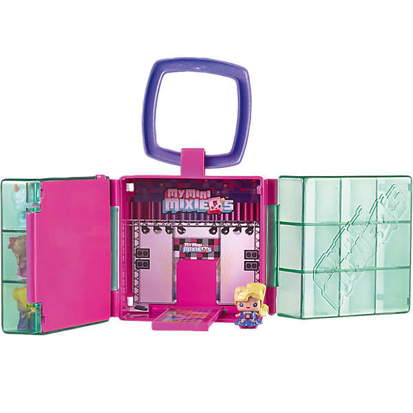 Игровой бокс + 2 фигурки, My Mini MixieQ’s Игровой бокс + 2 фигурки, My Mini MixieQ’sИгровые наборы с фигурками<br>Игровой бокс + 2 фигурки, My Mini MixieQ’s (Май мини микси Кьюс)<br><br>Характеристики:<br><br>• мини-подиум всегда под рукой<br>• в игровой бокс помещается 18 фигурок My Mini MixieQ’s<br>• 2 фигурки в комплекте<br>• материал: пластик<br><br>Игровой бокс для фигурок My Mini MixieQ’s удобно взять с собой в гости или на прогулку. Вы в любой момент сможете развернуть мини-подиум и устроить веселую игру! В бокс помещается 18 фигурок, две из которых находятся в наборе. Устройте модный показ и продемонстрируйте стильные образы!<br><br>Игровой бокс + 2 фигурки, My Mini MixieQ’s (Май мини микси Кьюс) вы можете купить в нашем интернет-магазине.<br><br>Ширина мм: 254<br>Глубина мм: 167<br>Высота мм: 68<br>Вес г: 194<br>Возраст от месяцев: 48<br>Возраст до месяцев: 84<br>Пол: Женский<br>Возраст: Детский<br>SKU: 5257135