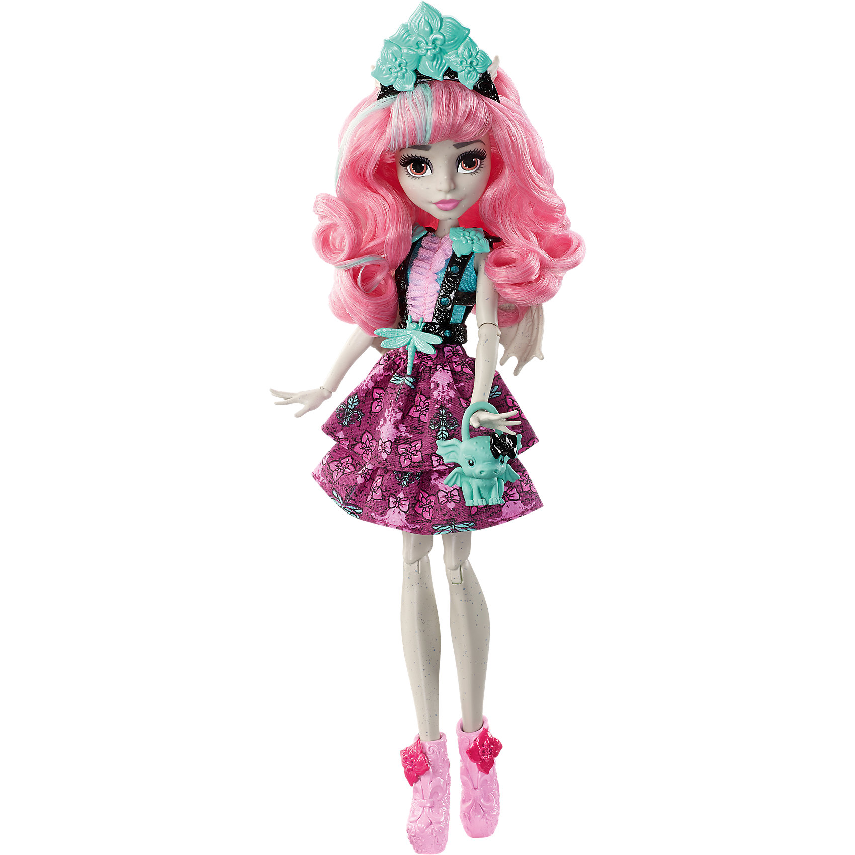 Монстряшка с длинными волосами Рошель Гойл, Monster High Монстряшка с длинными волосами Рошель Гойл, Monster HighКуклы-модели<br>Характеристики товара:<br><br>• возраст от 6 лет;<br>• материал: пластик;<br>• высота куклы 28 см;<br>• размер упаковки 33х16х6 см;<br>• страна производитель: Китай.<br><br>Кукла Рошель Гойл «Вечеринка монстров» Monster High создана по мотивам известного мультфильма Monster High. Рошель — дочка горгульи, поэтому у нее есть ушки и крылышки. Одета Рошель в розовое платье и сапожки, а дополняют образ сумочка и ободок на голове. В наборе предусмотрены аксессуары для создания неповторимого образа, которыми можно украсить волосы куклы или наряд.<br><br>Куклу Рошель Гойл «Вечеринка монстров» Monster High можно приобрести в нашем интернет-магазине.<br><br>Ширина мм: 326<br>Глубина мм: 152<br>Высота мм: 57<br>Вес г: 203<br>Возраст от месяцев: 72<br>Возраст до месяцев: 120<br>Пол: Женский<br>Возраст: Детский<br>SKU: 5257142