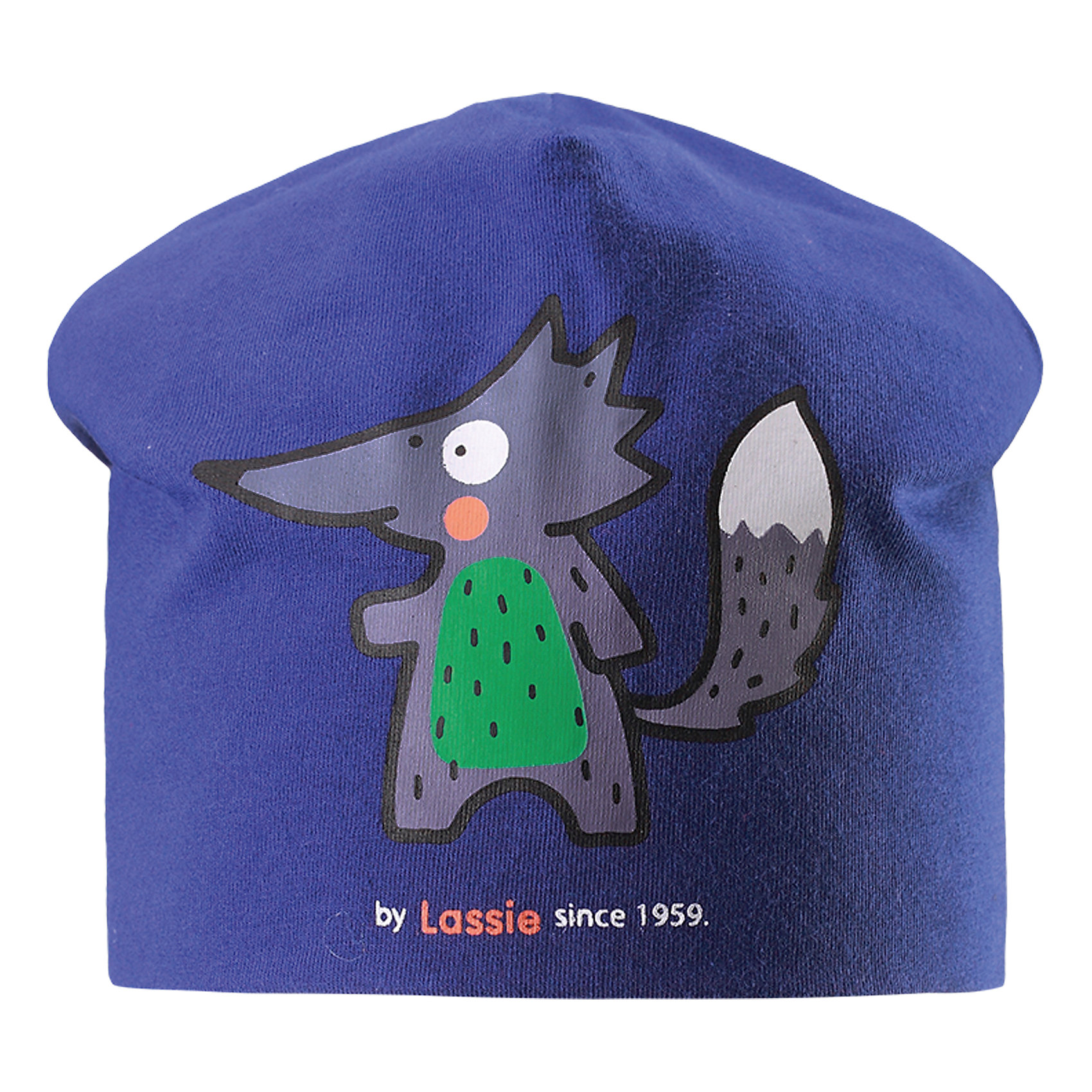Шапка LASSIE Шапка LASSIEШапки и шарфы<br>Характеристики товара:<br><br>• цвет: синий<br>• температурный режим: от +5°до +15°С<br>• состав: 95% хлопок, 5% эластан<br>• трикотажный материал <br>• подкладка: смесь хлопка jersey<br>• принт<br>• комфортная посадка<br>• страна производства: Китай<br>• страна бренда: Финляндия<br>• коллекция: весна-лето 2017<br><br>Детский головной убор может быть модным и удобным одновременно! Стильная шапка поможет обеспечить ребенку комфорт и дополнить наряд. Она отлично смотрится с различной одеждой. Шапка удобно сидит и очень симпатично выглядит. Продуманный крой разрабатывался специально для детей.<br><br>Обувь и одежда от финского бренда LASSIE пользуются популярностью во многих странах. Они стильные, качественные и удобные. Для производства продукции используются только безопасные, проверенные материалы и фурнитура. Порадуйте ребенка модными и красивыми вещами от Lassie®! <br><br>Шапку от финского бренда LASSIE можно купить в нашем интернет-магазине.<br><br>Ширина мм: 89<br>Глубина мм: 117<br>Высота мм: 44<br>Вес г: 155<br>Цвет: синий<br>Возраст от месяцев: 6<br>Возраст до месяцев: 9<br>Пол: Мужской<br>Возраст: Детский<br>Размер: 44-46,46-48,50-52<br>SKU: 5264645