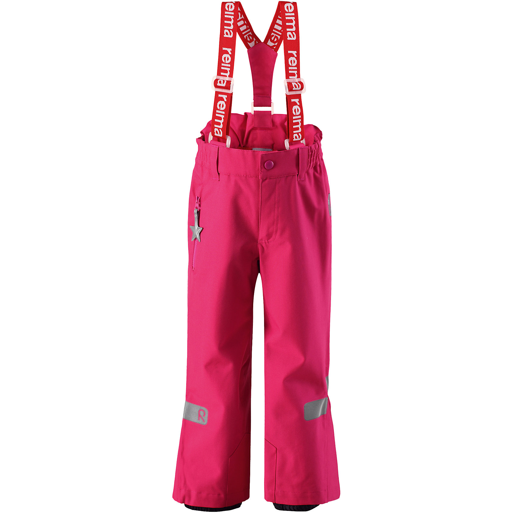 Брюки Kiddo Singine для девочки Reimatec® Reima Брюки Kiddo Singine для девочки Reimatec® ReimaОдежда<br>Характеристики товара:<br><br>• цвет: розовый<br>• демисезонные<br>• состав: 100% полиэстер, полиуретановое покрытие<br>• температурный режим: от +5°до +15°С<br>• водонепроницаемость: 10000 мм<br>• воздухопроницаемость: 3000 мм<br>• износостойкость: 50000 циклов (тест Мартиндейла)<br>• основные швы проклеены, водонепроницаемы<br>• износостойкий материал<br>• водоотталкивающий, дышащий и грязеотталкивающий материал<br>• потайной карман для датчика ReimaGO®<br>• прямой крой<br>• гладкая подкладка из полиэстера<br>• без утеплителя<br>• эластичный пояс на спинке<br>• регулируемые концы брючин со снегозащитой<br>• отстегивающиеся подтяжки<br>• комфортная посадка<br>• ширинка на молнии<br>• карманы<br>• страна производства: Китай<br>• страна бренда: Финляндия<br>• коллекция: весна-лето 2017<br><br>Демисезонные брюки помогут обеспечить ребенку комфорт и тепло. Они отлично смотрятся с различным верхом. Изделие удобно сидит и модно выглядит. Материал отлично подходит для дождливой погоды. Стильный дизайн разрабатывался специально для детей.<br><br>Обувь и одежда от финского бренда Reima пользуются популярностью во многих странах. Они стильные, качественные и удобные. Для производства продукции используются только безопасные, проверенные материалы и фурнитура.<br><br>Брюки Reimatec® от финского бренда Reima (Рейма) можно купить в нашем интернет-магазине.<br><br>Ширина мм: 215<br>Глубина мм: 88<br>Высота мм: 191<br>Вес г: 336<br>Цвет: розовый<br>Возраст от месяцев: 108<br>Возраст до месяцев: 120<br>Пол: Женский<br>Возраст: Детский<br>Размер: 140,122,92,98,104,110,116,128,134<br>SKU: 5268367