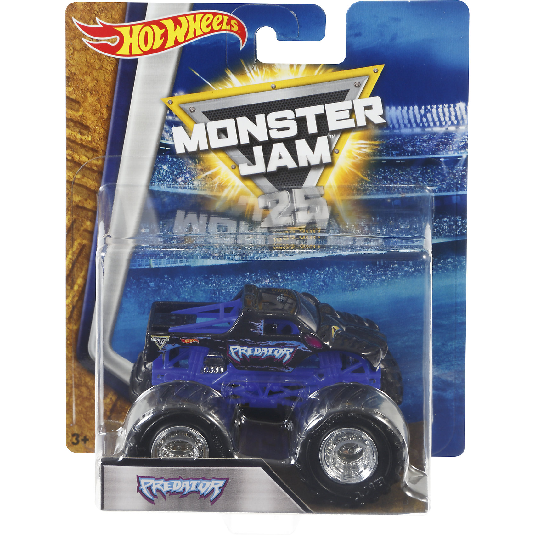 Машинка 1:64, Monster Jam, Hot Wheels Машинка 1:64, Monster Jam, Hot WheelsПопулярные игрушки<br>Характеристики игрушечной машинки Хот Вилс:<br><br>• серия: Monster Jam;<br>• масштаб: 1:64;<br>• литой корпус;<br>• хромированные диски;<br>• проходимость колес; <br>• длина машинки: 8,5 см;<br>• размер упаковки: 17,5х14х7,5 см;<br>• вес в упаковке: 115 г.<br><br>Игрушечная модель машинки Hot Wheels на мощных колесах большого диаметра отличается высокой проходимостью, претендует на первенство в гонках, имеет литой корпус. Комбинированное использования пластика и металла делает машинку прочной и устойчивой к ударам и падениям. Тюнинг трюкового внедорожника Monster Jam соответствует пожеланиям юных коллекционеров линейки автомобилей Hot Wheels. <br><br>Машинку 1:64, Monster Jam, Hot Wheels можно купить в нашем интернет-магазине.<br><br>Ширина мм: 65<br>Глубина мм: 140<br>Высота мм: 175<br>Вес г: 130<br>Возраст от месяцев: 36<br>Возраст до месяцев: 84<br>Пол: Мужской<br>Возраст: Детский<br>SKU: 5285002