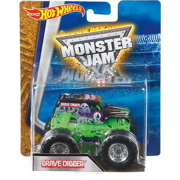 Машинка 1:64, Monster Jam, Hot Wheels Машинка 1:64, Monster Jam, Hot WheelsПопулярные игрушки<br>Характеристики игрушечной машинки Хот Вилс:<br><br>• серия: Monster Jam;<br>• масштаб: 1:64;<br>• литой корпус;<br>• хромированные диски;<br>• проходимость колес; <br>• длина машинки: 8,5 см;<br>• размер упаковки: 17,5х14х7,5 см;<br>• вес в упаковке: 115 г.<br><br>Игрушечная модель машинки Hot Wheels на мощных колесах большого диаметра отличается высокой проходимостью, претендует на первенство в гонках, имеет литой корпус. Комбинированное использования пластика и металла делает машинку прочной и устойчивой к ударам и падениям. Тюнинг трюкового внедорожника Monster Jam соответствует пожеланиям юных коллекционеров линейки автомобилей Hot Wheels. <br><br>Машинку 1:64, Monster Jam, Hot Wheels можно купить в нашем интернет-магазине.<br><br>Ширина мм: 65<br>Глубина мм: 140<br>Высота мм: 175<br>Вес г: 130<br>Возраст от месяцев: 36<br>Возраст до месяцев: 84<br>Пол: Мужской<br>Возраст: Детский<br>SKU: 5285004