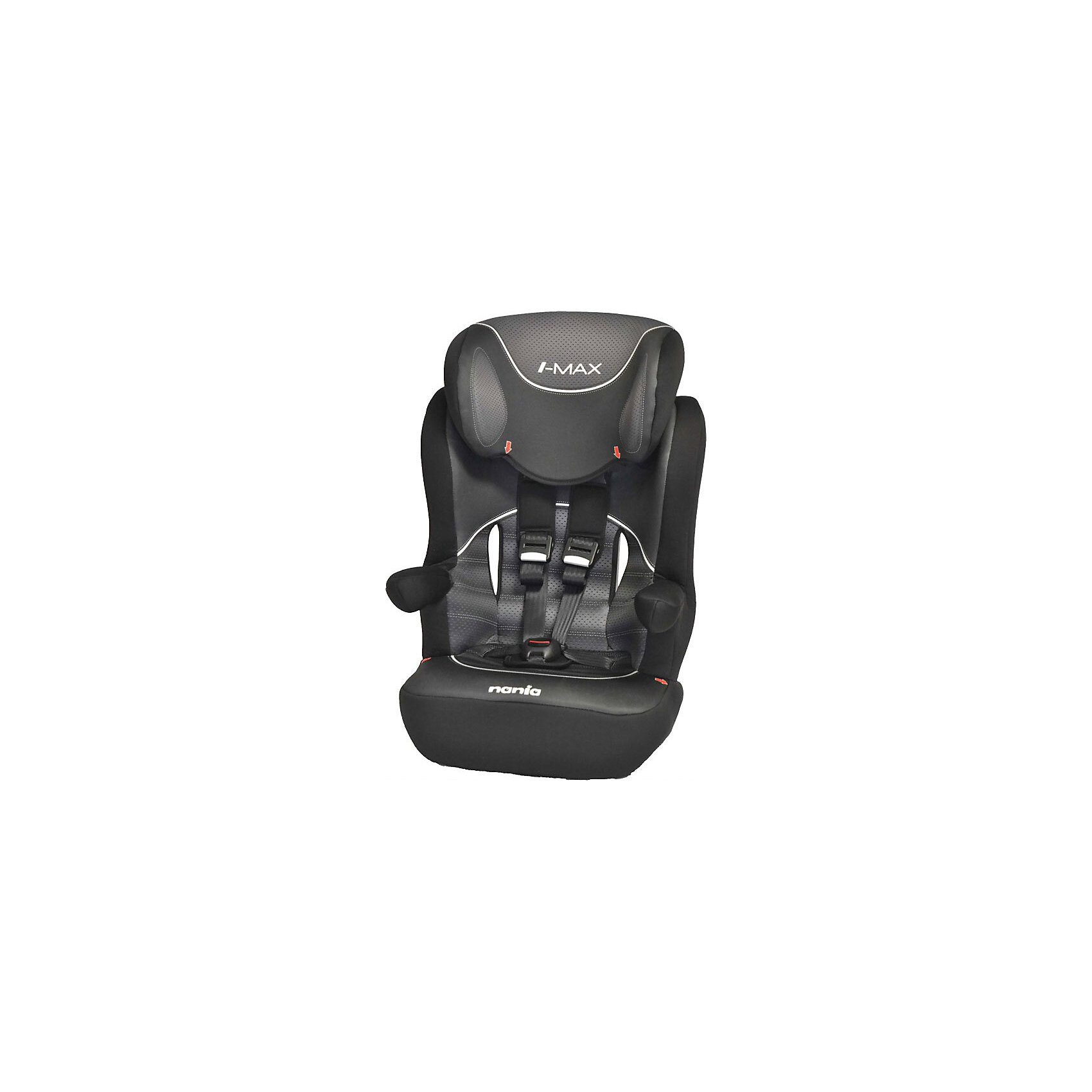 Автокресло Nania Imax SP FST 9-36 кг, graphic black Автокресло Nania Imax SP FST 9-36 кг, graphic blackГруппа 1-2-3 (От 9 до 36 кг)<br>Характеристики автокресла Nania Imax SP FST:<br><br>• группа 1-2-3;<br>• вес ребенка: 9-36 кг;<br>• возраст ребенка: от 9 месяцев до 12 лет;<br>• цельный литой корпус автокресла;<br>• способ установки: по ходу движения автомобиля;<br>• способ крепления: штатными ремнями безопасности автомобиля;<br>• 5-ти точечные ремни безопасности с мягкими накладками, регулируются по высоте (3 положения) и длине;<br>• имеются подлокотники, которые регулируются по высоте;<br>• регулируемая высота подголовника;<br>• дополнительная защита от боковых ударов, система SP (side protection);<br>• съемные чехлы, стирка при температуре 30 градусов;<br>• материал: пластик, полиэстер;<br>• стандарт безопасности: ЕСЕ R44/04.<br><br>Размер автокресла: 45x45x72/88 см<br>Размер сиденья: 32х40 см<br>Высота спинки: 64-75 см<br>Вес автокресла: 4,7 кг<br><br>Автокресло Imax SP FST 9-36 кг., Nania, graphic black можно купить в нашем интернет-магазине.<br><br>Ширина мм: 710<br>Глубина мм: 500<br>Высота мм: 450<br>Вес г: 10520<br>Возраст от месяцев: 9<br>Возраст до месяцев: 144<br>Пол: Унисекс<br>Возраст: Детский<br>SKU: 5287299
