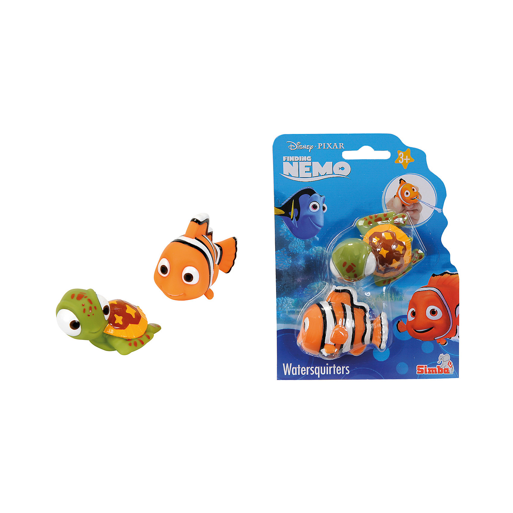 Фигурки Nemo, 2 шт., 7 см, Simba Фигурки Nemo, 2 шт., 7 см, SimbaВ поисках Дори<br>Характеристики:<br><br>• тип игрушек для купания: брызгалки;<br>• количество в наборе: 2 шт.;<br>• размер игрушки: 7 см;<br>• материал: резина;<br>• размер упаковки: 17х15х4 см.<br><br>Игрушки-брызгалки для купания позабавят кроху во время водных процедур. Игрушки выпускают фонтанчики воды, струйки щекочут малыша. Игрушки выполнены из качественной резины, по мотивам мультфильма «В поисках Немо». <br><br>Фигурки Nemo, 2 шт., 7 см, Simba можно купить в нашем магазине.<br><br>Ширина мм: 150<br>Глубина мм: 40<br>Высота мм: 170<br>Вес г: 90<br>Возраст от месяцев: 36<br>Возраст до месяцев: 84<br>Пол: Унисекс<br>Возраст: Детский<br>SKU: 5295525