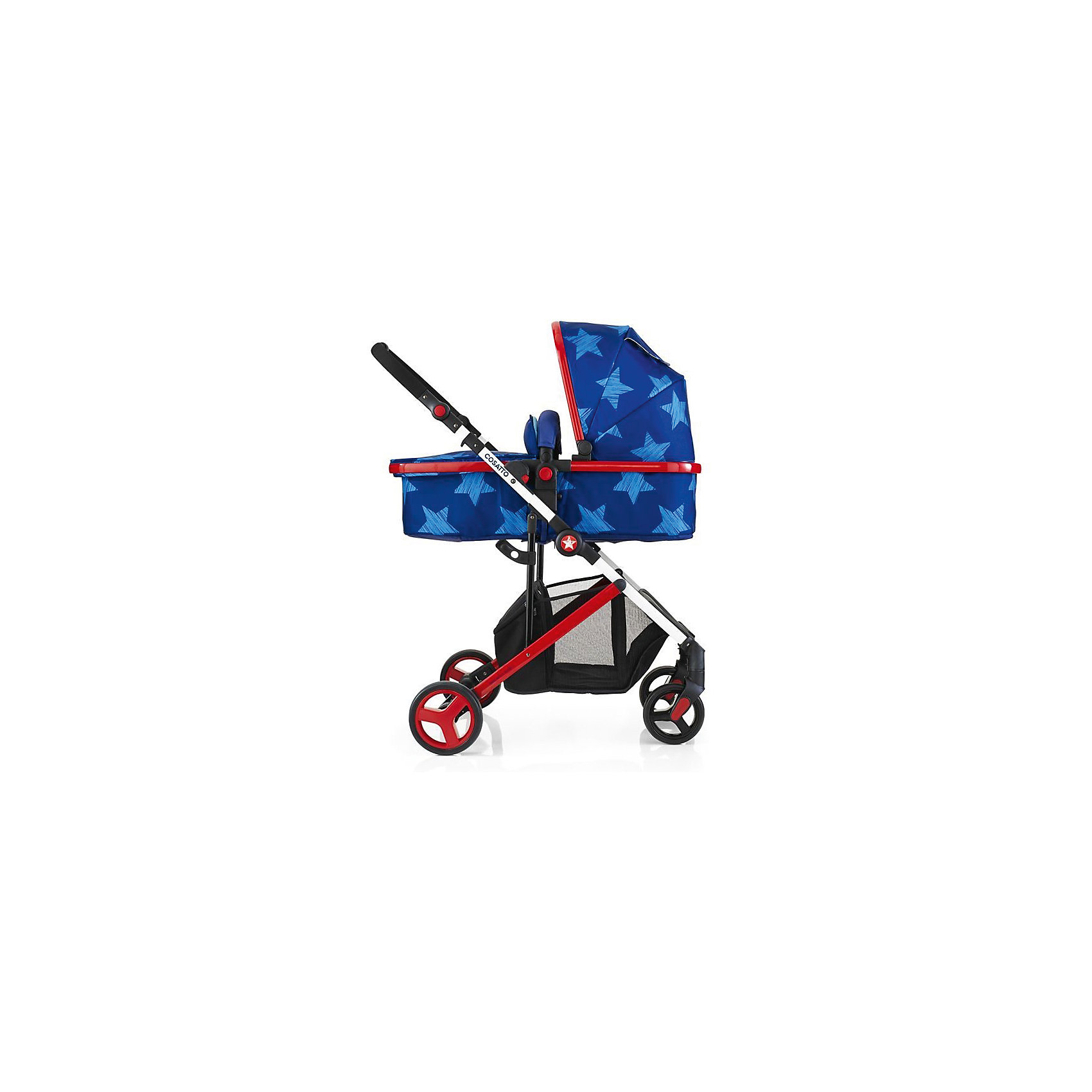 Коляска 2 в 1 Cosatto Wish (Air), Starbright Коляска 2 в 1 Cosatto Wish (Air), StarbrightКоляски 2 в 1<br>Характеристики коляски Cosatto Wish (Air):<br><br>Прогулочный блок:<br><br>• устанавливается на шасси коляски в 2-х положениях: по ходу и против хода движения;<br>• наклон спинки регулируется в 4-х положениях вплоть до горизонтального;<br>• регулируемая подножка;<br>• реверсивный прогулочный блок: лицом к маме/лицом к окружающему миру;<br>• 5-ти точечные ремни безопасности с мягкими накладками;<br>• каркасный бампер обтянут мягкой тканью;<br>• регулируемый капюшон оснащен солнцезащитным козырьком;<br>• чехлы коляски съемные, допускается стирка при температуре 30 градусов;<br>• материал: пластик, полиэстер.<br><br>Длина спального места, прогулочный блок: 85 см<br>Ширина сиденья: 39 см<br>Вес прогулочного блока: 4 кг<br><br>Люлька:<br><br>• устанавливается на шасси коляски в 2-х положениях: по ходу и против хода движения;<br>• оснащена ручкой для переноски;<br>• одна секция капюшона имеет сетчатое смотровое окошко, под клапаном на магните;<br>• чехлы люльки съемные, допускается стирка при температуре 30 градусов. <br><br>Размер люльки: 74х31х18 см<br>Вес люльки: 4,9 кг<br><br>Шасси коляски:<br><br>• автоматическое складывание;<br>• механизм складывания: книжка;<br>• ручка коляски регулируется по высоте;<br>• передние поворотные колеса меньшего диаметра, есть блокировка;<br>• колеса съемные, снимаются для компактности хранения коляски;<br>• имеется корзина для покупок, застежка-молния;<br>• материал рамы: алюминий;<br>• материал колес: резина.<br><br>На шасси коляски можно установить автокресло Cosatto Port (приобретается отдельно). <br><br>Ширина шасси: 61 см<br>Диаметр колес: 16 см, 19 см<br>Высота ручки: 80-105 см<br>Размер рамы в сложенном виде: 97х61х25 см<br>Размер рамы в разложенном виде: 88х61х96 см<br>Вес рамы: 6,5 кг<br><br>Комплектация:<br><br>• люлька;<br>• прогулочный блок;<br>• шасси с колесами;<br>• дождевик;<br>• чехол на ножки co cъeмнoй флиcoвoй вклaдкoй;<br>• муфта для pук peбeнкa;<br>• нaгpудныe пoдушeчки;<br>• сумка для мамы с косметичкой и мaтpacиком для пeлeнaния;<br>• инструкция. <br><br>Коляску-трансформер Wish (Air), COSATTO, Starbright можно купить в нашем интернет-магазине.<br><br>Ширина мм: 910<br>Глубина мм: 500<br>Высота мм: 230<br>Вес г: 15000<br>Возраст от месяцев: 0<br>Возраст до месяцев: 36<br>Пол: Мужской<br>Возраст: Детский<br>SKU: 5296429
