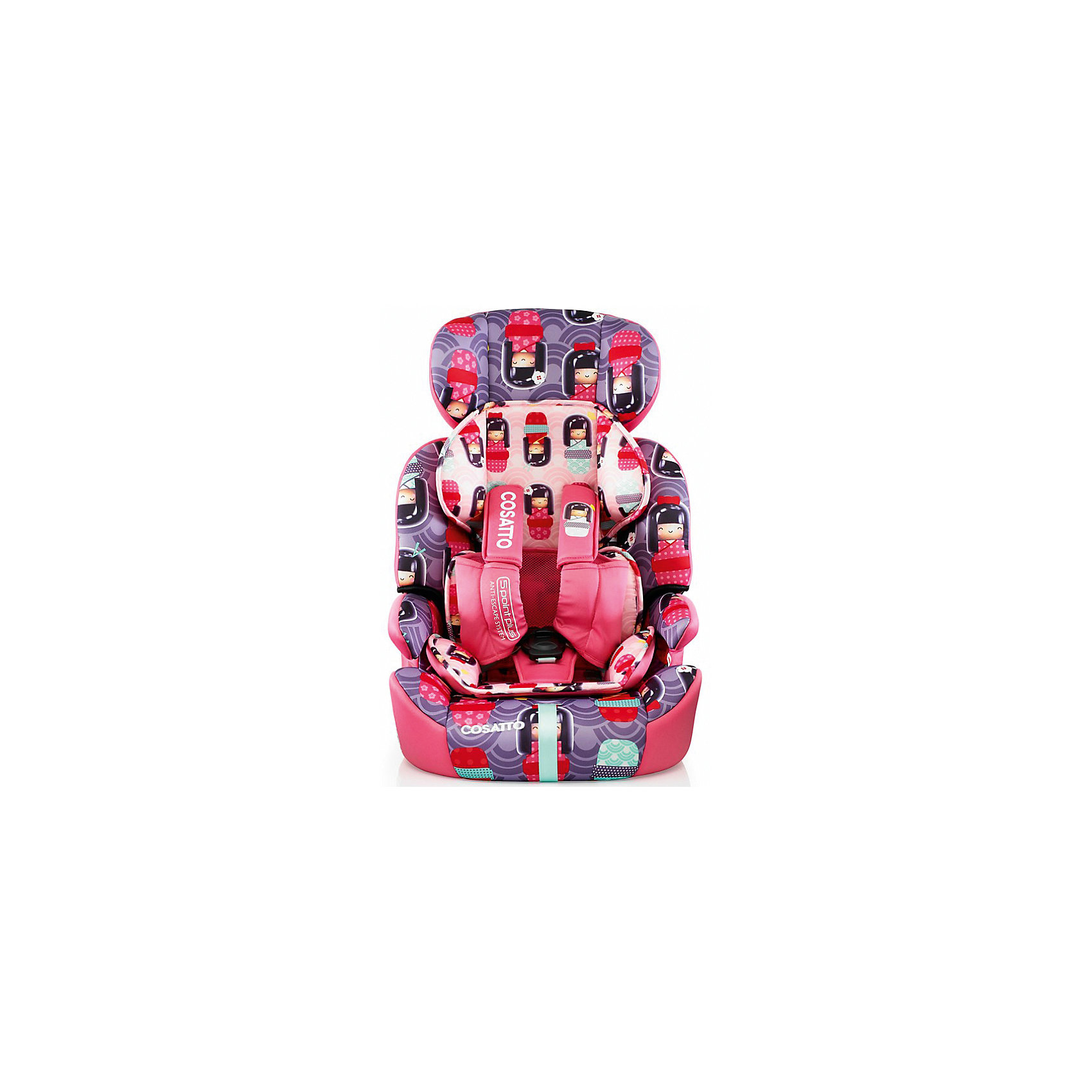 Автокресло Cosatto Zoomi, 9-36 кг, Kokeshi Smile Автокресло Cosatto Zoomi, 9-36 кг, Kokeshi SmileГруппа 1-2-3 (От 9 до 36 кг)<br>Характеристики автокресла Zoomi Cosatto:<br><br>• группа 1-2-3;<br>• вес ребенка: 9-36 кг;<br>• возраст ребенка: от 9 месяцев до 12 лет;<br>• способ крепления: с помощью штатных ремней безопасности;<br>• способ установки: лицом по ходу движения автомобиля;<br>• возможность получить бустер с подлокотниками: спинка съемная;<br>• жесткий каркас сиденья обтянут мягкими чехлами;<br>• 5-ти точечные ремни безопасности с мягкими накладками;<br>• регулируемая высота подголовника: 3 положения;<br>• имеется анатомический двусторонний матрасик для маленького ребенка;<br>• съемные чехлы можно стирать при температуре 30 градусов;<br>• материал: пластик, полиэстер.<br><br>Размер автокресла: 70х46х44 см<br>Вес автокресла: 5,3 кг<br>Размер упаковки: 72х45х31 см<br>Вес в упаковке: 7,5 кг<br><br>Автокресло ZOOMI 9-36 кг., COSATTO, Kokeshi Smile можно купить в нашем интернет-магазине.<br><br>Ширина мм: 710<br>Глубина мм: 450<br>Высота мм: 300<br>Вес г: 7000<br>Возраст от месяцев: 9<br>Возраст до месяцев: 144<br>Пол: Женский<br>Возраст: Детский<br>SKU: 5296434