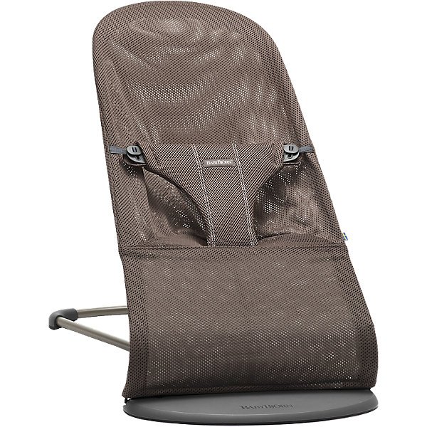 Кресло-шезлонг Bliss Mesh, BabyBjorn, кофейный Кресло-шезлонг Bliss Mesh, BabyBjorn, кофейныйДетские шезлонги<br>Характеристики товара:<br><br>• возраст с рождения;<br>• материал: металл, хлопок;<br>• 3 положения наклона спинки «Сон», «Отдых», «Игра»;<br>• максимальная нагрузка в положении «Сон» 7 кг;<br>• максимальная нагрузка в положении «Отдых» 9 кг;<br>• максимальная нагрузка в положении «Игра» 9 кг;<br>• размер кресла 56х79х39 см;<br>• размер в сложенном виде 11х89х39 см;<br>• размер упаковки 11х92,5х40 см;<br>• вес упаковки 3,165 кг;<br>• страна производитель: Швеция.<br><br>Кресло-шезлонг BabyBjorn Bliss Mesh кофейное — удобное кресло-шезлонг для малыша, в котором он может отдохнуть или поспать. Малыш раскачивает кресло сам, поэтому для качания не нужны батарейки. Сидение изготовлено с учетом особенностей детского организма. Оно поддерживает голову, шею, спину и принимает форму тела малыша, что обеспечивает ему максимально удобное положение. Спинка опускается в 3 различных положениях. Ребенка в кресле удерживают поддерживающие мягкие трусики. Металлическая рама отличается прочностью и устойчивостью. Чехол выполнен из специальной сетчатой ткани, которая не мнется, быстро сохнет и обеспечивает вентиляцию воздуха. Шезлонг можно использовать и как кресло для детей постарше. Для этого надо снять чехол и перевернуть кресло.<br><br>Кресло-шезлонг BabyBjorn Bliss Mesh кофейное можно приобрести в нашем интернет-магазине.<br><br>Ширина мм: 930<br>Глубина мм: 405<br>Высота мм: 115<br>Вес г: 3150<br>Цвет: коричневый<br>Возраст от месяцев: 0<br>Возраст до месяцев: 24<br>Пол: Унисекс<br>Возраст: Детский<br>SKU: 5313194