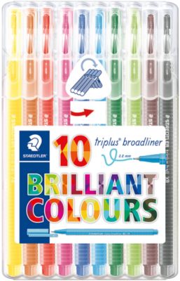 Набор капиллярных ручек Triplus, 10 цветов, 0,8 мм, Staedtler, артикул:5325152 - Канцтовары Набор капиллярных ручек Triplus, 10 цветов, 0,8 мм, Staedtler, артикул:5325152 - Канцтовары