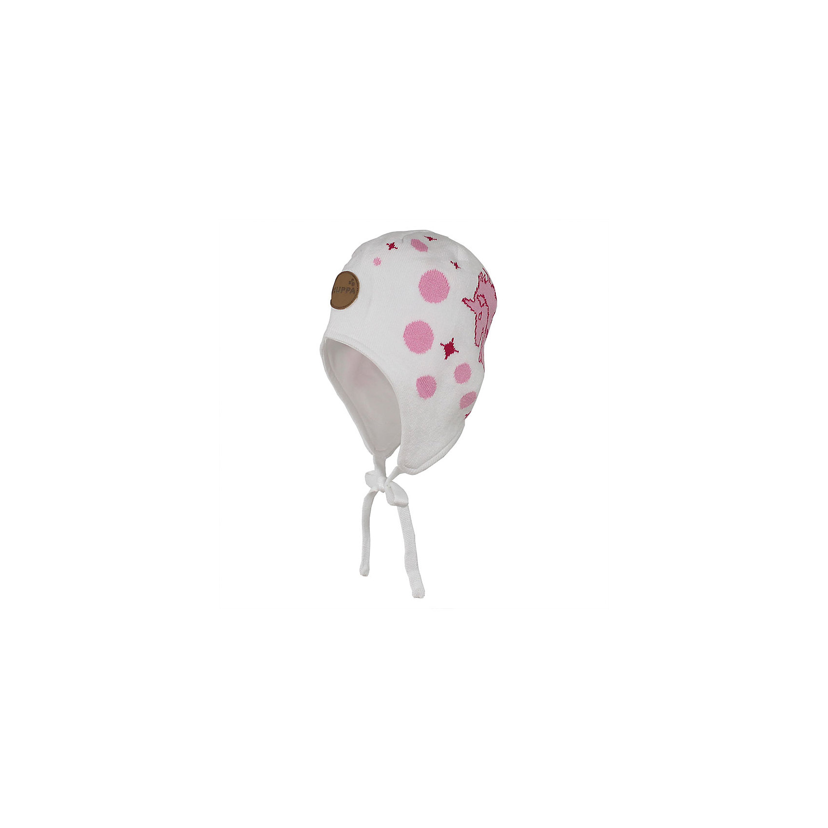 Шапка SILBY для девочки Huppa Шапка SILBY для девочки HuppaШапочки<br>Характеристики товара:<br><br>• цвет: белый<br>• состав: 60% хлопок, 40% акрил<br>• подкладка: трикотаж - 100% хлопок<br>• температурный режим: от -5°С до +10°С<br>• демисезонная<br>• принт<br>• защита ушей<br>• комфортная посадка<br>• завязки<br>• мягкий материал<br>• страна бренда: Эстония<br><br>Эта шапка обеспечит детям тепло и комфорт. Она сделана из приятного на ощупь мягкого материала. Шапка очень симпатично смотрится, а дизайн и расцветка позволяют сочетать её с различной одеждой. Модель была разработана специально для детей.<br><br>Одежда и обувь от популярного эстонского бренда Huppa - отличный вариант одеть ребенка можно и комфортно. Вещи, выпускаемые компанией, качественные, продуманные и очень удобные. Для производства изделий используются только безопасные для детей материалы. Продукция от Huppa порадует и детей, и их родителей!<br><br>Шапку SILBY от бренда Huppa (Хуппа) можно купить в нашем интернет-магазине.<br><br>Ширина мм: 89<br>Глубина мм: 117<br>Высота мм: 44<br>Вес г: 155<br>Цвет: белый<br>Возраст от месяцев: 6<br>Возраст до месяцев: 12<br>Пол: Женский<br>Возраст: Детский<br>Размер: 43-45,51-53,47-49<br>SKU: 5347682