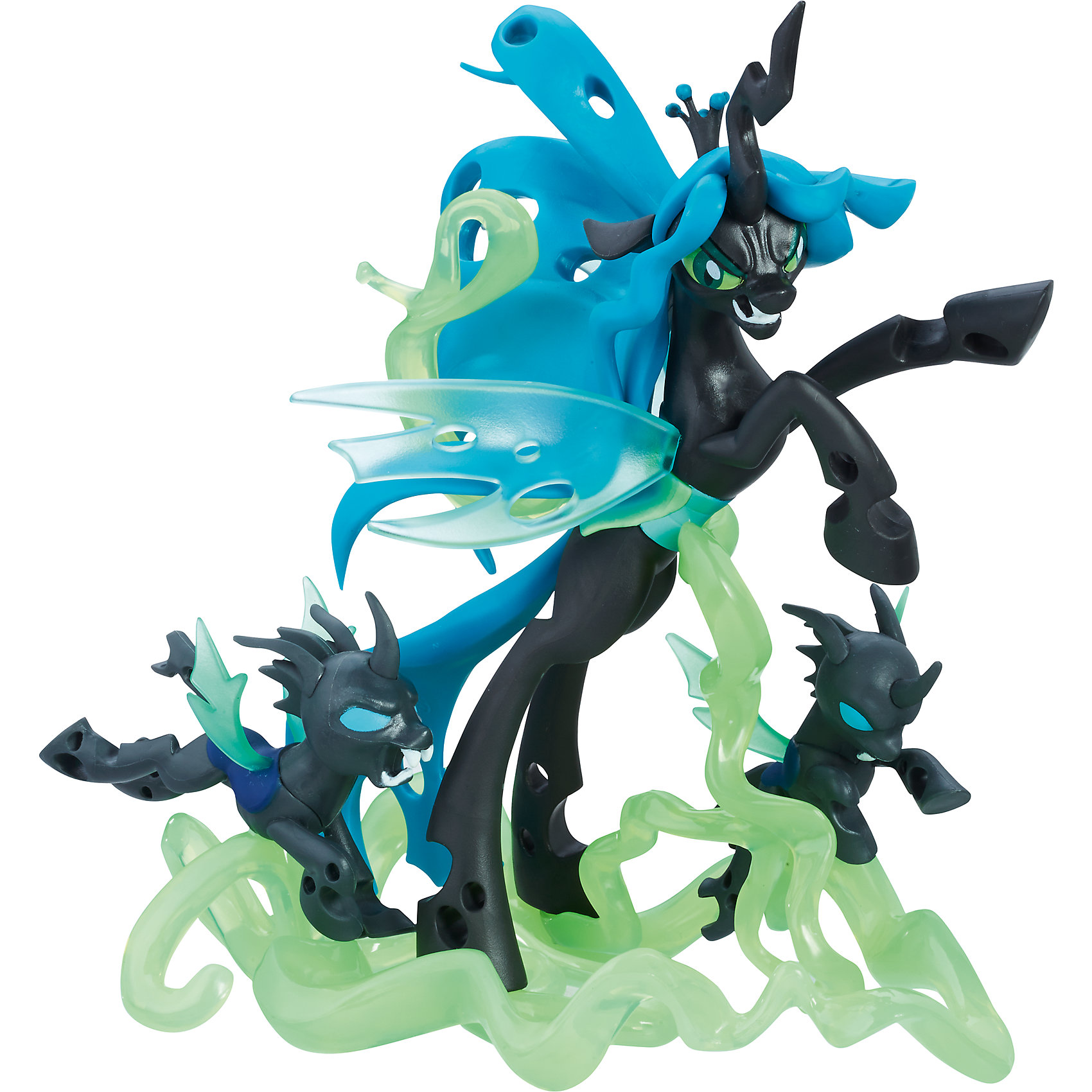 Королева Кризалис, My little Pony Королева Кризалис, My little PonyИгрушки<br>Характеристики:<br><br>• Вид игр: сюжетно-ролевые, коллекционирование<br>• Пол: для девочек<br>• Коллекция: My little Pony<br>• Материал: пластик, нейлон<br>• Высота фигурки: 22 см<br>• Комплектация: фигурка пони, аксессуары<br>• Вес в упаковке: 350 г<br>• Размеры упаковки (Г*Ш*В): 13,8*4,4*17 см<br>• Упаковка: блистер на картонной подложке<br><br>Королева Кризалис, My little Pony – это коллекционная фигурка бренда My little Pony от Хасбро. Особенности фигурки заключаются в ее облике: она изображена в динамичной позе с двумя меняющимися сущностями. У Кризалис эффектные аксессуары, выполненные из прозрачного цветного пластика. Игрушка выполнена из экологически безопасного и прочного материала, который устойчив к физическим и механическим повреждениям, окрашена нетоксичными яркими красками, которые не изменяют свой цвет даже при длительной эксплуатации. Игра с такой игрушкой будет способствовать развитию фантазии и воображения. Кроме того, такая фигурка станет достойным украшением коллекции игрушек серии My little Pony. Игрушка упакована в яркую коробку с блистером. Королева Кризалис, My little Pony – это замечательный подарок для коллекционеров этой серии!<br><br>Королеву Кризалис, My little Pony можно купить в нашем интернет-магазине.<br><br>Ширина мм: 133<br>Глубина мм: 251<br>Высота мм: 330<br>Вес г: 872<br>Возраст от месяцев: 48<br>Возраст до месяцев: 120<br>Пол: Женский<br>Возраст: Детский<br>SKU: 5363853