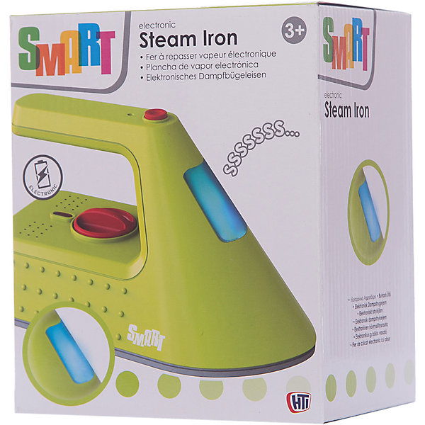 Утюжок Smart, HTI Утюжок Smart, HTIИгрушечная бытовая техника<br>Утюжок Smart, HTI. <br><br>Характеристика: <br><br>• Материал: пластик. <br>• Размер тостера: 15,5х18,4х10,7 см.<br>• Яркий привлекательный дизайн. <br>• Элемент питания: 3 ААА батарейки (не входят в комплект). <br>• Световые и звуковые эффекты. <br><br>Яркий утюжок Smart обязательно понравится юной хозяйке! С ним сюжетно-ролевые игры девочки станут еще интереснее и увлекательнее. Игрушка отлично детализирована, имеет световые и звуковые эффекты: после включения загорается лампочка на корпусе и слышен звук, имитирующий звук пара. Утюг выполнен из высококачественных прочных материалов безопасных для детей. <br><br>Утюжок Smart, HTIможно купить в нашем , интернет-магазине.<br><br>Ширина мм: 183<br>Глубина мм: 155<br>Высота мм: 105<br>Вес г: 250<br>Возраст от месяцев: 36<br>Возраст до месяцев: 168<br>Пол: Женский<br>Возраст: Детский<br>SKU: 5366531