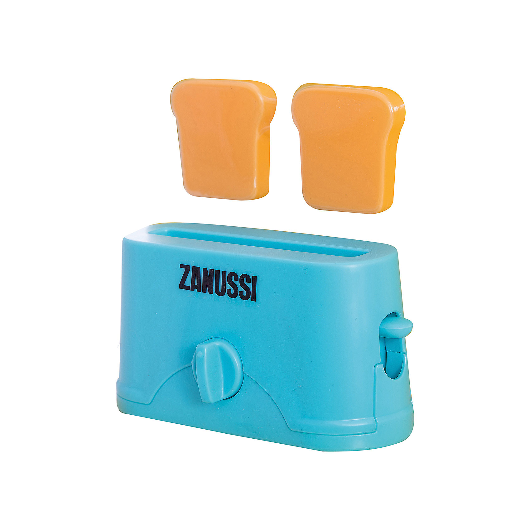 Тостер Zanussi, HTI Тостер Zanussi, HTIИгрушечная бытовая техника<br>Тостер Zanussi, HTI.<br><br>Характеристика: <br><br>• Материал: пластик. <br>• Размер: 18,9x17x8 см<br>• Комплектация: тостер, 2 куска хлеба. <br>• Яркий привлекательный дизайн. <br>• Элемент питания: 2 ААА батарейки (не входят в комплект). <br>• Световые и звуковые эффекты. <br><br>Яркий Тостер Zanussi займет достойное место на любой игрушечной кухне! Игрушка прекрасно детализирована и выглядит, как настоящий тостер. При нажатии на рычаг слышится звук таймера, а потом выпрыгивают готовые тосты, световые эффекты включаются кнопкой. Тостер изготовлен из высококачественного прочного пластика безопасного для детей.<br><br>Тостер Zanussi, HTI, можно купить в нашем интернет-магазине.<br><br>Ширина мм: 189<br>Глубина мм: 170<br>Высота мм: 80<br>Вес г: 200<br>Возраст от месяцев: 36<br>Возраст до месяцев: 168<br>Пол: Женский<br>Возраст: Детский<br>SKU: 5366536