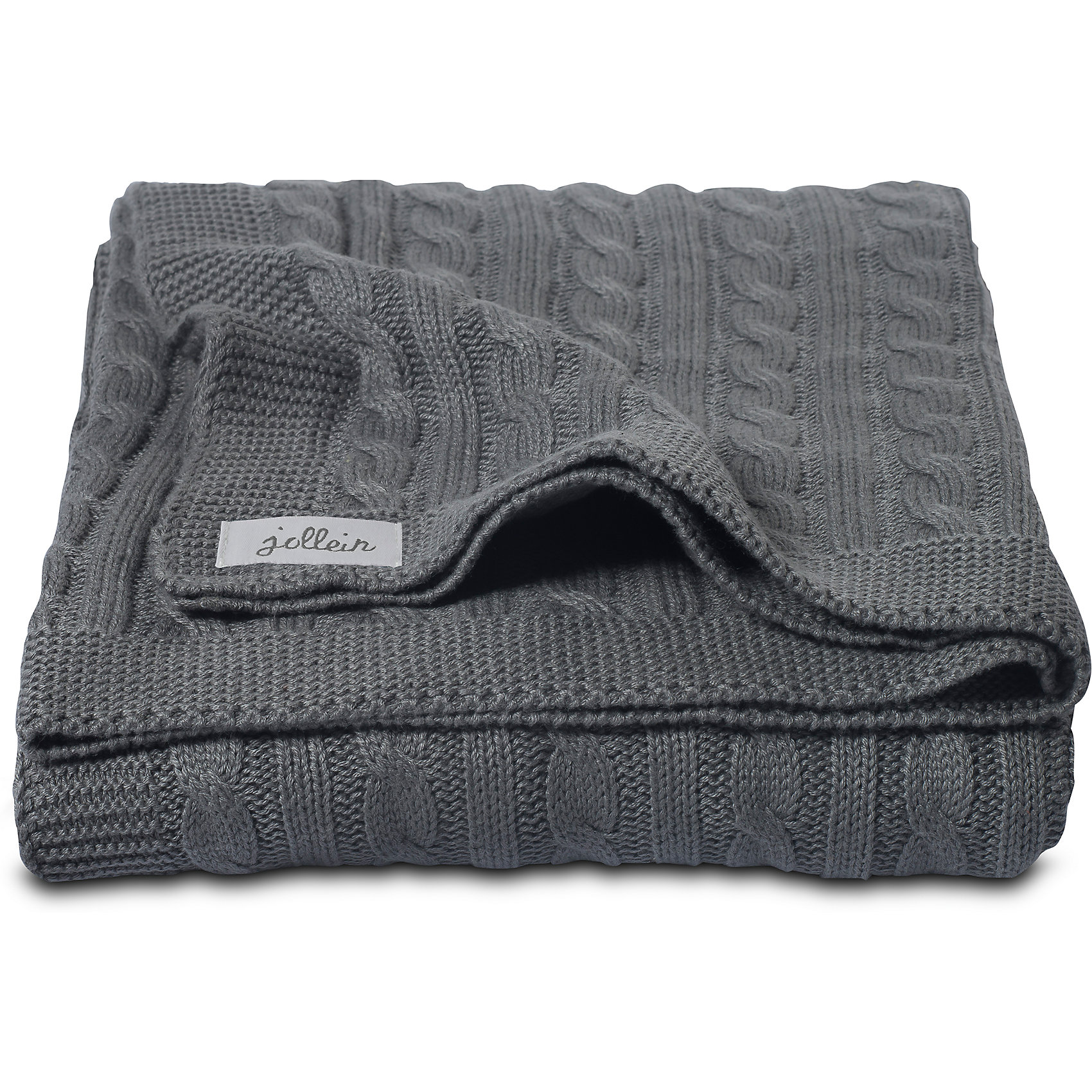 Вязаный плед (косичка) 75х100 см, Jollein, Anthracite Вязаный плед (косичка) 75х100 см, Jollein, AnthraciteОдеяла, пледы<br>Характеристики:<br><br>• Предназначение: на выписку, для прогулок, для сна<br>• Пол: универсальный<br>• Сезон: круглый год<br>• Степень утепления: без утепления<br>• Температурный режим: от +15? С <br>• Цвет: антрацитовый<br>• Тематика рисунка: косы<br>• Универсальный размер, подходящий для кроватки, люльки, коляски<br>• Материал: 50% хлопок, 50% акрил<br>• Размер (Ш*Д): 75*100 см<br>• Вес: 350 г<br>• Особенности ухода: машинная или ручная стирка при температуре не более 40 градусов<br><br>Вязаный плед (косичка) 75х100 см, Jollein, Anthracite от торговой марки Жолляйн, которая является признанным лидером среди аналогичных брендов, выпускающих детское постельное белье и текстиль для новорожденных и детей. Продукция этого торгового бренда отличается высоким качеством и дизайнерским стилем. <br><br>Плед выполнен из вязаного полотна, выполненного из сочетания хлопка и акрила, что обеспечивает изделию высокие гигиенические, гигроскопические и гипоаллергенные качества. Благодаря акрилу плед хорошо сохраняет цвет и форму. Имеет легкий вес и компатный размер в сложенном виде, при этом не сминается. <br><br>Плед выполнен в классическом дизайне: вязаное полотно с косами и рельефными дорожками. Периметр изделия оформлен кантом, выполненным платочной вязкой. Вязаный плед (косичка) 75х100 см, Jollein, Anthracite – это плед, который подарит тепло и уют в любое время года!<br><br>Вязаный плед (косичка) 75х100 см, Jollein, Anthracite можно купить в нашем интернет-магазине.<br><br>Ширина мм: 200<br>Глубина мм: 205<br>Высота мм: 30<br>Вес г: 340<br>Возраст от месяцев: 0<br>Возраст до месяцев: 36<br>Пол: Унисекс<br>Возраст: Детский<br>SKU: 5367148