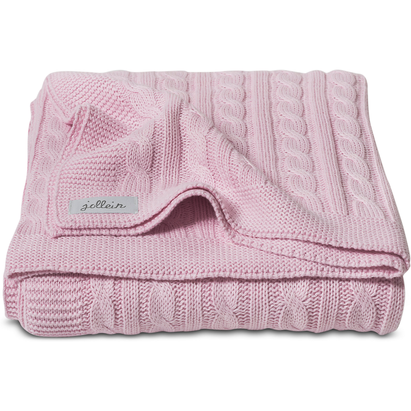Вязаный плед (косичка) 100х150 см, Jollein, Light pink Вязаный плед (косичка) 100х150 см, Jollein, Light pinkОдеяла, пледы<br>Характеристики:<br><br>• Предназначение: для сна<br>• Пол: для девочки<br>• Сезон: круглый год<br>• Степень утепления: без утепления<br>• Цвет: розовый<br>• Тематика рисунка: косы<br>• Материал: 50% хлопок, 50% акрил<br>• Размер (Ш*Д): 100*150 см<br>• Вес: 650 г<br>• Особенности ухода: машинная или ручная стирка при температуре не более 40 градусов<br><br>Вязаный плед (косичка) 100х150 см, Jollein, Light blue от торговой марки Жолляйн, которая является признанным лидером среди аналогичных брендов, выпускающих детское постельное белье и текстиль для новорожденных и детей. Продукция этого торгового бренда отличается высоким качеством и дизайнерским стилем. <br><br>Плед выполнен из вязаного полотна, выполненного из сочетания хлопка и акрила, что обеспечивает изделию высокие гигиенические, гигроскопические и гипоаллергенные качества. Благодаря акрилу плед хорошо сохраняет цвет и форму. Имеет легкий вес и компатный размер в сложенном виде, при этом не сминается. <br><br>Плед выполнен в классическом дизайне: вязаное полотно с косами и рельефными дорожками. Периметр изделия оформлен кантом, выполненным платочной вязкой. Вязаный плед (косичка) 100х150 см, Jollein, Light blue – это плед, который подарит тепло и уют в любое время года!<br><br>Вязаный плед (косичка) 100х150 см, Jollein, Light blue можно купить в нашем интернет-магазине.<br><br>Ширина мм: 320<br>Глубина мм: 260<br>Высота мм: 45<br>Вес г: 620<br>Возраст от месяцев: 0<br>Возраст до месяцев: 36<br>Пол: Женский<br>Возраст: Детский<br>SKU: 5367159