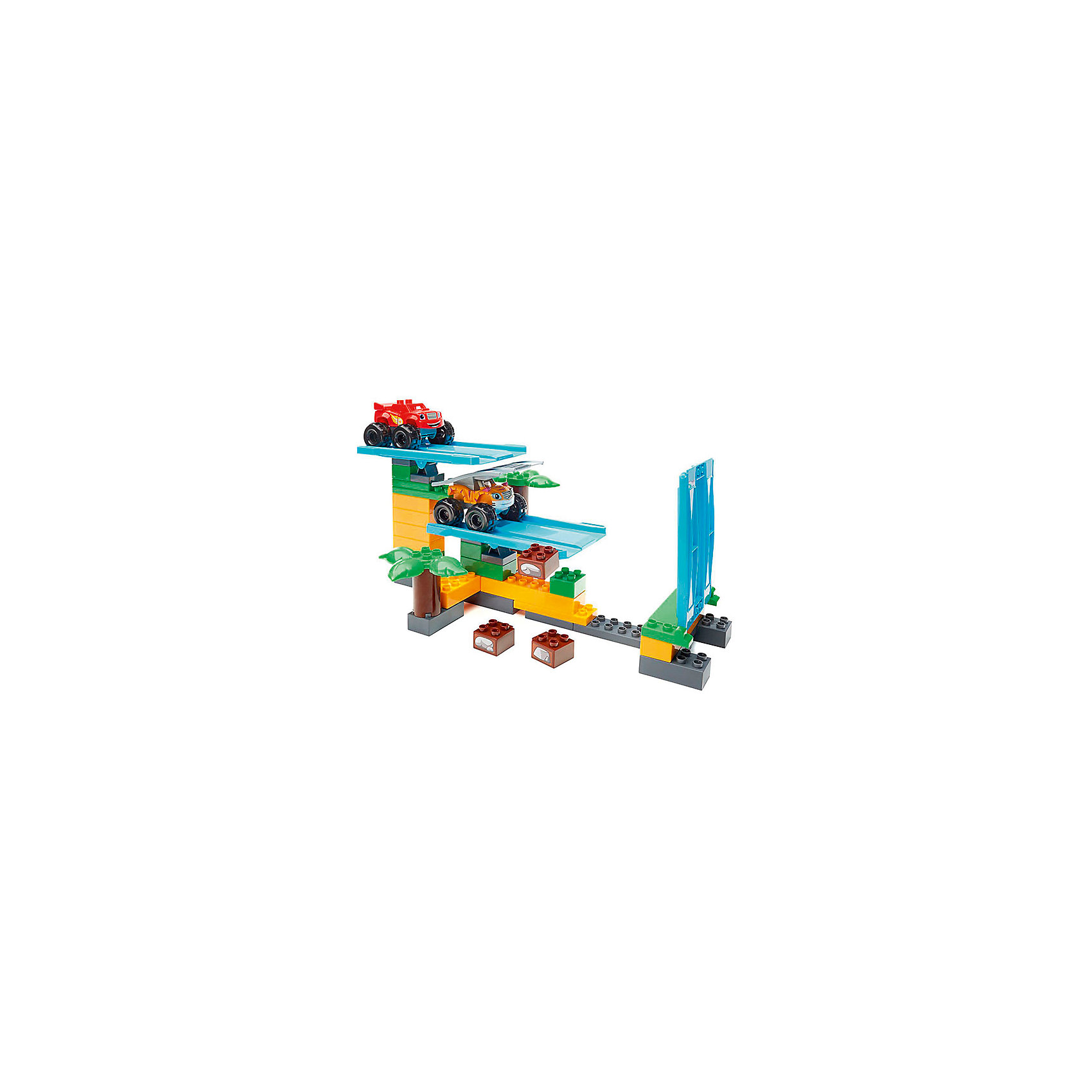 Конструктор Mega Bloks Вспыш и чудо-машинки - Гонки в джунглях, 50 деталей Конструктор Mega Bloks Вспыш и чудо-машинки - Гонки в джунглях, 50 деталейПластмассовые конструкторы<br>Характеристики товара:<br><br>• возраст: от 3 лет;<br>• материал: пластик;<br>• в комплекте: 50 деталей;<br>• размер упаковки: 41х29х7 см;<br>• вес упаковки: 1,14 кг;<br>• страна производитель: Канада.<br><br>Конструктор «Вспыш: гонки в джунглях» Mega Bloks создан по мотивам известного детского мультфильма «Вспыш и чудо машинки», где рассказывается, как Вспыш и его друзья участвуют в гонках.<br><br>Из элементов конструктора собираются 2 персонажа Вспыш и его друг Рык и гоночная трасса. Трасса оборудована подвижными пластинами, по которым машинки совершают заезды. <br><br>Все детали крупные, подходящие для маленьких детских ручек. Они изготовлены из качественного безвредного пластика. Сборка конструктора — увлекательное занятие, которое способствует развитию мелкой моторики рук, усидчивости, логического мышления.<br><br>Конструктор «Вспыш: гонки в джунглях» Mega Bloks можно приобрести в нашем интернет-магазине.<br><br>Ширина мм: 9999<br>Глубина мм: 9999<br>Высота мм: 9999<br>Вес г: 9999<br>Возраст от месяцев: 36<br>Возраст до месяцев: 2147483647<br>Пол: Мужской<br>Возраст: Детский<br>SKU: 5378233
