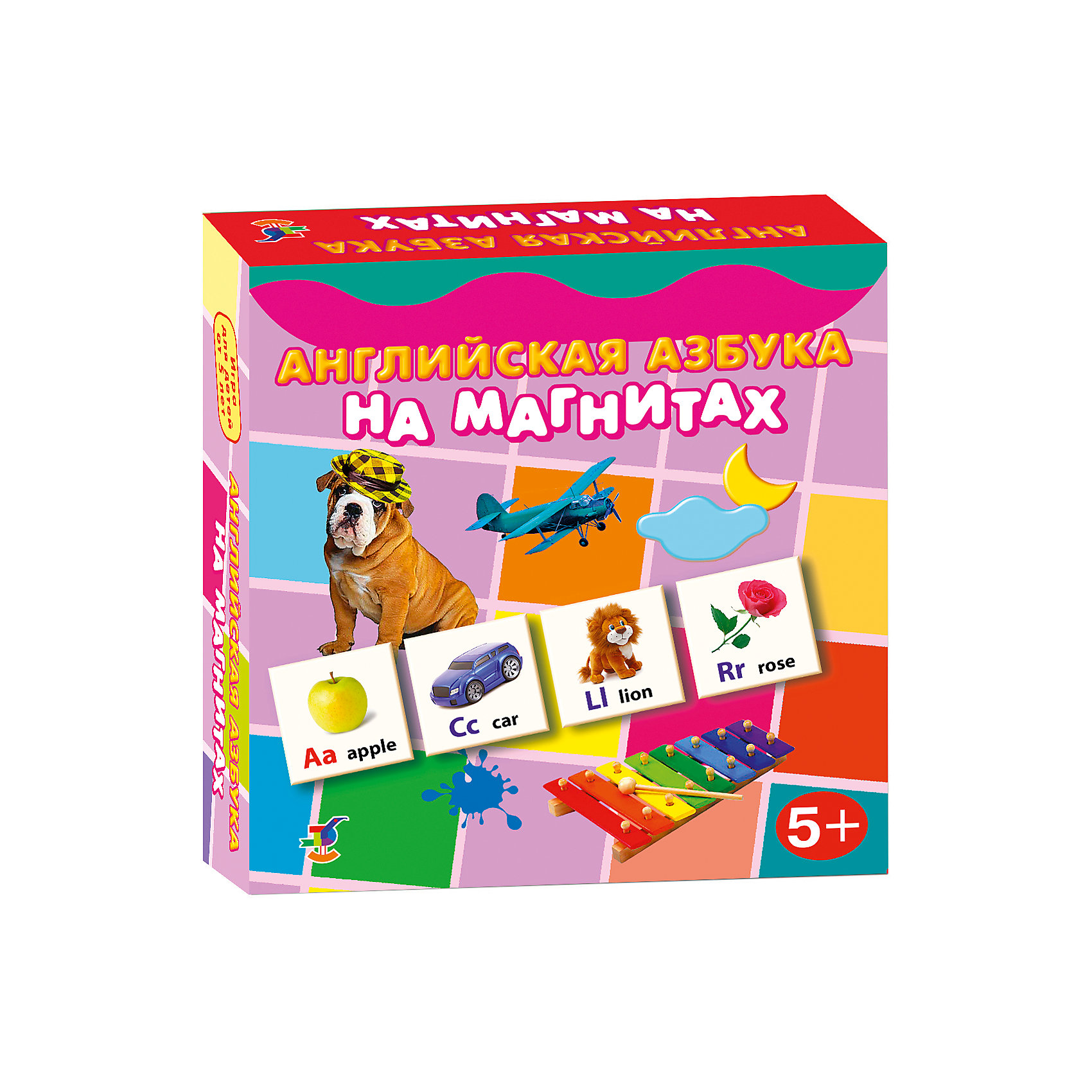 Английская азбука на магнитах, Дрофа-Медиа Английская азбука на магнитах, Дрофа-МедиаКарточные игры<br>Характеристики английской азбуки на магнитах:<br><br>- возраст: от 5 лет<br>- пол: для мальчиков и девочек<br>- комплект: 96 карточек, словарь.<br>- материал: картон, магнит.<br>- размер упаковки: 18 * 18 * 4 см.<br>- упаковка: картонная коробка.<br>- бренд: Дрофа-Медиа<br>- страна обладатель бренда: Россия.<br><br>Яркий набор Английская азбука на магнитах говорит сама за себя. Этот набор в виде карточек, заинтересует ребенка, поможет ему понять основы английского языка. В наборе есть карточки с определенным изображением различных предметов и животных, а также букв. С таким набором, ребенок познакомится со всеми буквами, научится читать, улучшит внимательность и сосредоточенность, а самое главное, что он сможет получить знания об иностранном языке.<br><br>Английскую азбуку на магнитах издательства Дрофа-Медиа можно купить в нашем интернет-магазине.<br><br>Ширина мм: 180<br>Глубина мм: 40<br>Высота мм: 180<br>Вес г: 170<br>Возраст от месяцев: 60<br>Возраст до месяцев: 2147483647<br>Пол: Унисекс<br>Возраст: Детский<br>SKU: 5386279