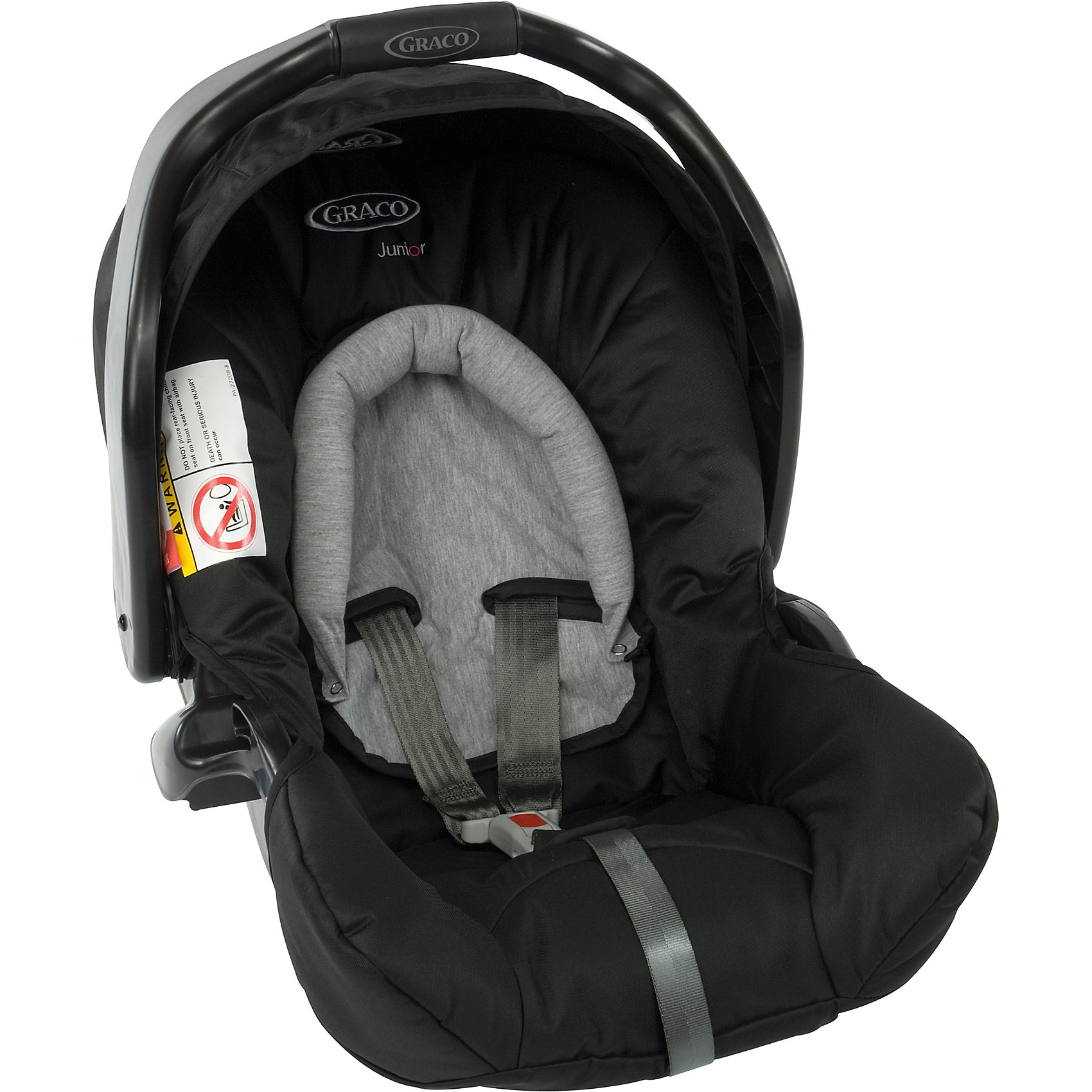 Автокресло Graco Junior Baby Sport Luxe 0-13 кг, Автокресло Graco Junior Baby Sport Luxe 0-13 кг,Группа 0+ (До 13 кг)<br>Характеристики:<br><br>• группа: 0+<br>• вес ребенка: до 13 кг;<br>• возраст ребенка: от рождения до 12 месяцев;<br>• способ крепления: штатным ремнем безопасности автомобиля;<br>• способ установки: лицом против хода движения автомобиля;<br>• имеется анатомический вкладыш для новорожденного;<br>• материал: пластик, полиэстер;<br>• размеры автокресла: 44х66х46 см;<br>• вес: 3,9 кг.<br><br>Автокресло Junior Baby Sport Luxe представляет собой автолюльку для путешествий с новорожденными детками в автомобиле. Автокресло оснащено 3-х точечными ремнями безопасности с мягкими накладками. Имеется пластиковая ручка для переноски автокресла, положение регулируется. Защитный капор регулируется, его можно поднимать и опускать. Дополнительная система защиты от боковых ударов представляет собой высокие защитные бортики внутри и пластиковые борты снаружи автокресла. Входящий в комплект чехол автокресла можно стирать при температуре 30 градусов.<br><br>Автокресло совместимо с прогулочными колясками Graco Evo, Graco Evo XT и Metro, Graco Evo Avant, Blox, FastAction Fold Sport, Mirage, Mosaic, Quattro Tour Duo, Stadium Duo.<br><br>Автокресло Junior Baby Sport Luxe 0-13 кг, Graco можно купить в нашем интернет-магазине.<br><br>Ширина мм: 430<br>Глубина мм: 360<br>Высота мм: 700<br>Вес г: 4753<br>Возраст от месяцев: 0<br>Возраст до месяцев: 12<br>Пол: Унисекс<br>Возраст: Детский<br>SKU: 5388611