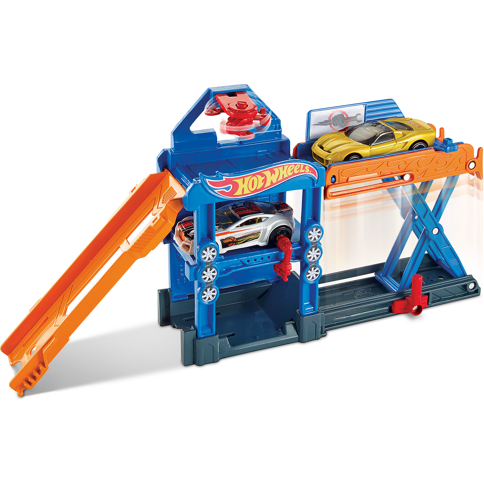 Трансформирующийся игровой набор Robo-Lift Speed Shop, Hot Wheels Трансформирующийся игровой набор Robo-Lift Speed Shop, Hot WheelsИгровые наборы<br>Характеристики товара:<br><br>• материал: пластик, металл<br>• комплектация: 1 машинка, мастерская<br>• хорошая детализация<br>• совместимы с игровыми наборами Hot Wheels<br>• возраст: от 4 лет<br>• размер упаковки: 21х6х21 см<br>• упаковка: блистер на картоне<br>• страна бренда: США<br><br>Играть с машинками обожает множество современных мальчишек. Сделать ребенку желанный подарок легко - приобретите такой набор Robo-Lift Speed Shop от бренда Hot Wheels! В него входит машинка и мастерская с лифтом, где можно приводить машину в порядок после гонок.<br><br>Эти игрушки от Mattel отлично проработаны. Они отличаются безопасными материалами и высокой степенью детализации. С таким набором можно придумать множество игр! Параллельно ребенок будет развивать фантазию, пространственное мышление и мелкую моторику.<br><br>Трансформирующийся игровой набор Robo-Lift Speed Shop, Hot Wheels, от компании Mattel можно купить в нашем интернет-магазине.<br><br>Ширина мм: 205<br>Глубина мм: 65<br>Высота мм: 190<br>Вес г: 322<br>Возраст от месяцев: 48<br>Возраст до месяцев: 120<br>Пол: Мужской<br>Возраст: Детский<br>SKU: 5389681