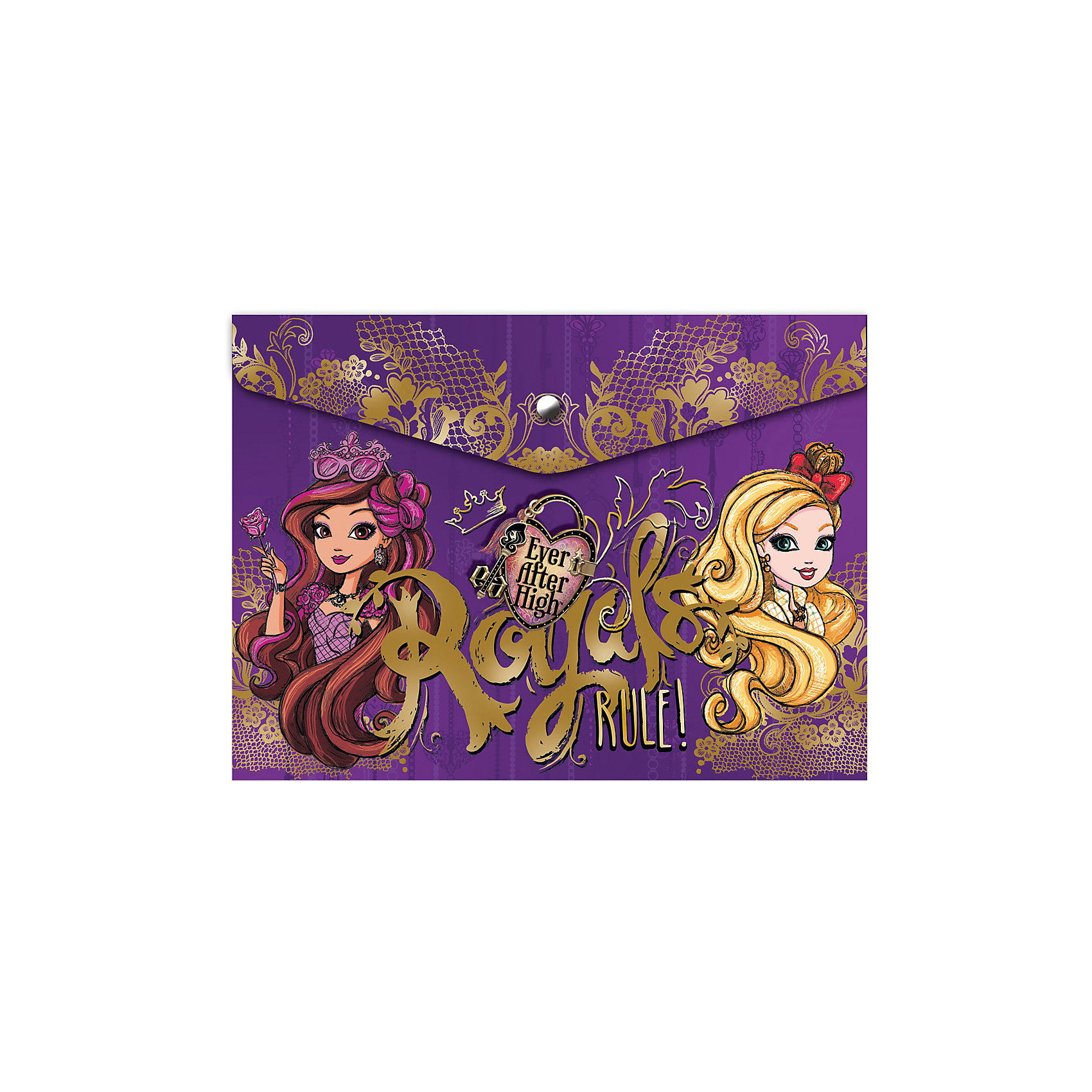 Конверт на кнопке А4, Ever After High Конверт на кнопке А4, Ever After HighПапки для труда<br>Конверт на кнопке А4, Ever After High<br><br>Характеристики:<br><br>• Размер: 330х50х240мм<br>• Вес: 35г<br>• Толщина пластика: 180мкм<br>• Формат: А4<br>• Крепление: на кнопке<br>• Материал: полипропилен<br><br>Красивый конверт с героями современного мультфильма поможет переносить листы а4, а также любые тетради стандартного формата. Благодаря толстому пластику тетради надежно защищены от влаги или грязи. Папка закрывается на кнопку, которую легко расстегнуть самостоятельно и которая надежно удерживает тетради внутри.<br><br>Конверт на кнопке А4, Ever After High можно купить в нашем интернет-магазине.<br><br>Ширина мм: 330<br>Глубина мм: 50<br>Высота мм: 240<br>Вес г: 35<br>Возраст от месяцев: 48<br>Возраст до месяцев: 144<br>Пол: Женский<br>Возраст: Детский<br>SKU: 5390317