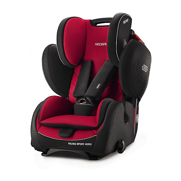 Автокресло RECARO Young Sport HERO 9-36 кг, Racing Red Автокресло RECARO Young Sport HERO 9-36 кг, Racing RedГруппа 1-2-3 (от 9 до 36 кг)<br>Характеристики:<br><br>• группа автокресла: 1/2/3;<br>• вес ребенка: 9-36 кг;<br>• возраст ребенка: от 9 месяцев до 12 лет;<br>• способ крепления: штатными ремнями безопасности автомобиля;<br>• способ установки: лицом по ходу движения автомобиля;<br>• регулируется высота подголовника: 9 положений;<br>• пластиковая ручка для переноски автокресла;<br>• имеются подлокотники, высота не меняется;<br>• 3-х точечные ремни безопасности с мягкими накладками;<br>• анатомический вкладыш;<br>• усиленная боковая защита;<br>• материал: пластик, полиэстер, обивка Recaro Tex (искусственная замша);<br>• размеры автокресла: 52х48х64/82 см;<br>• вес: 8,3 кг.<br><br>Автокресло Young Sport HERO будет сопровождать вас и вашего малыша на каждом этапе роста ребенка, вплоть до 12 лет. Регулируемый подголовник и наличие подлокотников помогают ребенку подобрать оптимальное положение во время поездки. Кресло устанавливается на заднем сидении автомобиля или на переднем (необходимо отключить подушку безопасности).<br><br>Автокресло Young Sport HERO 9-36 кг., Recaro, Racing Red можно купить в нашем интернет-магазине.<br><br>Ширина мм: 520<br>Глубина мм: 640<br>Высота мм: 560<br>Вес г: 8800<br>Возраст от месяцев: 9<br>Возраст до месяцев: 144<br>Пол: Унисекс<br>Возраст: Детский<br>SKU: 5396742