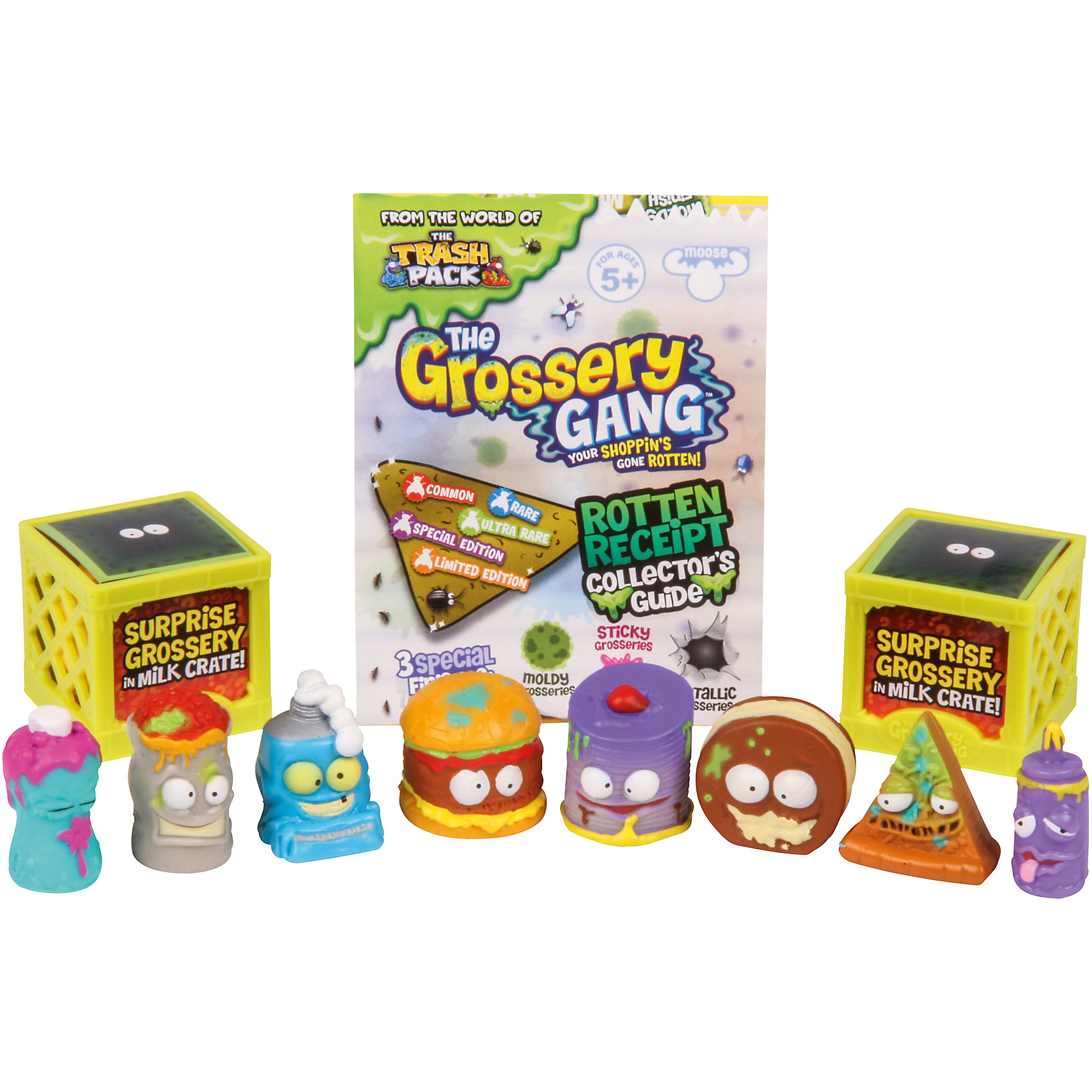 Фигурки Пакет чипсов, 10 шт., The Grossery Gang Фигурки Пакет чипсов, 10 шт., The Grossery GangИгрушечные продукты питания<br>Фигурки Пакет чипсов, 10 шт., Moose (Мус)<br><br>Характеристики:<br><br>• 2 бокса для хранения<br>• буклет с изображениями в комплекте<br>• 10 фигурок в комплекте<br>• материал: пластик<br>• размер упаковки: 20х25,8х4 см<br>• вес: 132 грамма<br>• в комплекте: 10 фигурок, 2 бокса, буклет<br><br>Что вы ожидаете увидеть, открывая пакетик чипсов? Наверное, всё, что угодно, но только не испортившиеся продукты из серии Grossery Gang. Однако именно эти маленькие хулиганы прячутся в пакетике. Придумайте интересную игру или устройте настоящий побег из супермаркета - веселье гарантировано! В набор входят 10 фигурок, 2 бокса для хранения и буклет с изображением персонажей серии.<br><br>Фигурки Пакет чипсов, 10 шт., Moose (Мус) вы можете купить в нашем интернет-магазине.<br><br>Ширина мм: 40<br>Глубина мм: 258<br>Высота мм: 200<br>Вес г: 132<br>Возраст от месяцев: 60<br>Возраст до месяцев: 2147483647<br>Пол: Женский<br>Возраст: Детский<br>SKU: 5397304