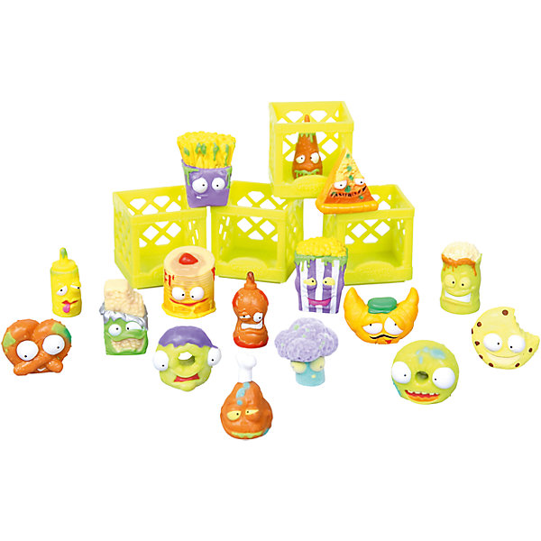 Набор Для завтрака с 16 фигурками, The Grossery Gang Набор Для завтрака с 16 фигурками, The Grossery GangКоллекционные фигурки<br>Набор Для завтрака с 16 фигурками, Moose (Мус)<br><br>Характеристики:<br><br>• боксы для хранения<br>• буклет с изображениями в комплекте<br>• 16 фигурок в комплекте<br>• материал: пластик<br>• размер упаковки: 20х26х5 см<br>• вес: 325 грамм<br>• в комплекте: 16 фигурок, 4 бокса, буклет<br><br>Этот набор, конечно, не подойдёт для завтрака, но зато с ним можно придумать весёлую игру. В набор входят 10 обычных и 6 эксклюзивных фигурок. Все они - испортившиеся продукты, оставленные на полках забытого супермаркета в городе Чиптаун. Эти маленькие вредные хулиганы точно не позволят заскучать! В комплект также входят боксы для хранения и красочный буклет с изображением других персонажей.<br><br>Набор Для завтрака с 16 фигурками, Moose (Мус) вы можете купить в нашем интернет-магазине.<br><br>Ширина мм: 50<br>Глубина мм: 260<br>Высота мм: 200<br>Вес г: 325<br>Возраст от месяцев: 60<br>Возраст до месяцев: 2147483647<br>Пол: Женский<br>Возраст: Детский<br>SKU: 5397305