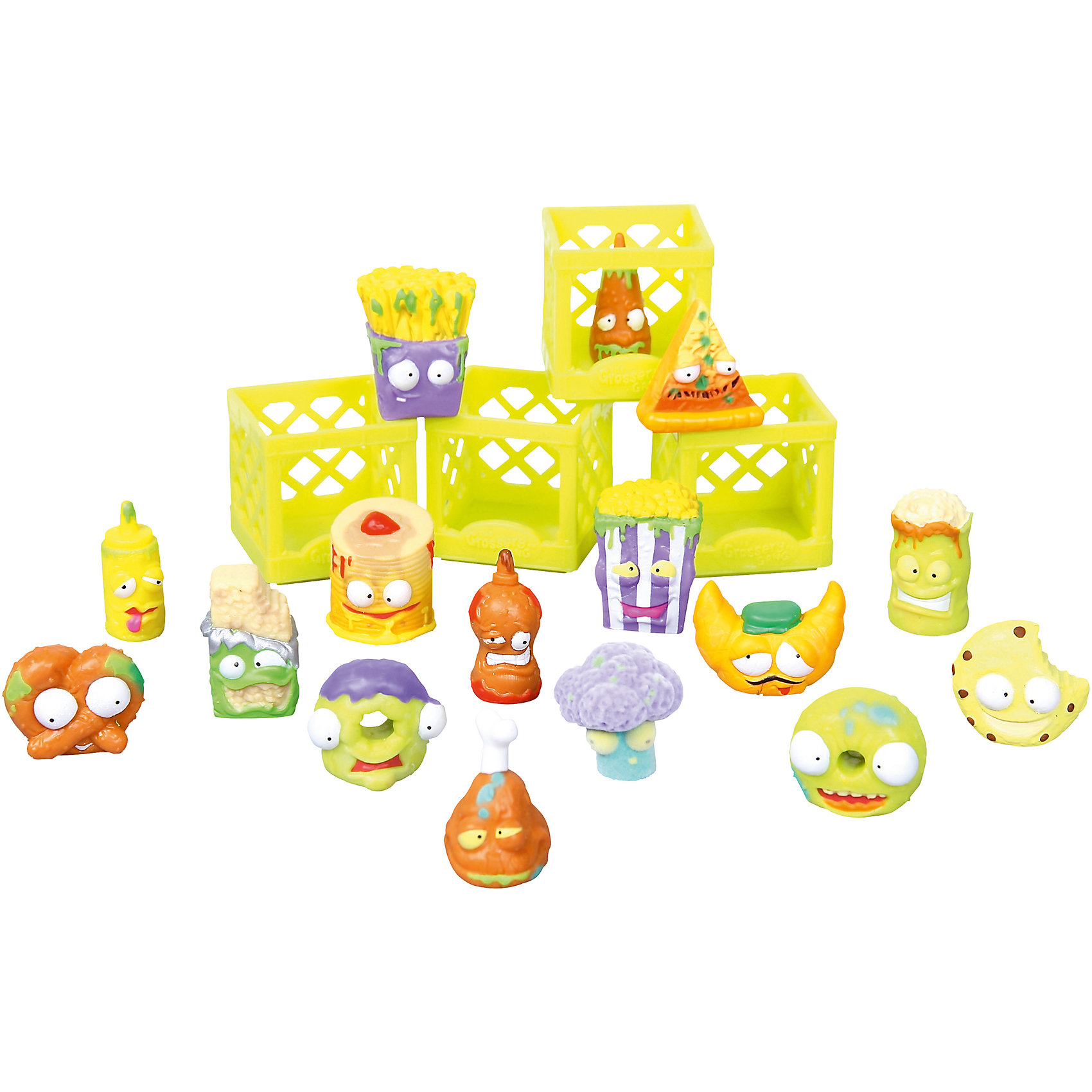 Набор Для завтрака с 16 фигурками, The Grossery Gang Набор Для завтрака с 16 фигурками, The Grossery GangИгрушечные продукты питания<br>Набор Для завтрака с 16 фигурками, Moose (Мус)<br><br>Характеристики:<br><br>• боксы для хранения<br>• буклет с изображениями в комплекте<br>• 16 фигурок в комплекте<br>• материал: пластик<br>• размер упаковки: 20х26х5 см<br>• вес: 325 грамм<br>• в комплекте: 16 фигурок, 4 бокса, буклет<br><br>Этот набор, конечно, не подойдёт для завтрака, но зато с ним можно придумать весёлую игру. В набор входят 10 обычных и 6 эксклюзивных фигурок. Все они - испортившиеся продукты, оставленные на полках забытого супермаркета в городе Чиптаун. Эти маленькие вредные хулиганы точно не позволят заскучать! В комплект также входят боксы для хранения и красочный буклет с изображением других персонажей.<br><br>Набор Для завтрака с 16 фигурками, Moose (Мус) вы можете купить в нашем интернет-магазине.<br><br>Ширина мм: 50<br>Глубина мм: 260<br>Высота мм: 200<br>Вес г: 325<br>Возраст от месяцев: 60<br>Возраст до месяцев: 2147483647<br>Пол: Женский<br>Возраст: Детский<br>SKU: 5397305