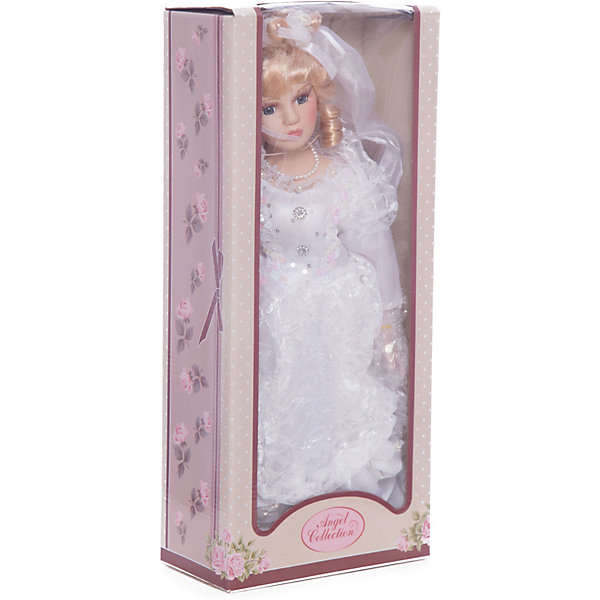 Фарфоровая кукла Кейт, Angel Collection Фарфоровая кукла Кейт, Angel CollectionКуклы<br>Фарфоровая кукла Кейт, Angel Collection.<br><br>Характеристики:<br><br>• Высота куклы: 40,5 см.<br>• Материал: фарфор, текстиль<br>• Упаковка: картонная коробка блистерного типа<br><br>Фарфоровая кукла Кейт, Angel Collection - это прекрасная невеста в белоснежном туалете, ждущая красавца-жениха. Кукла очаровывает с первого взгляда. Весь образ куклы тщательно продуман и детализирован. У Кейт светлые волосы, уложенные в красивую прическу, большие глаза в обрамлении длинных густых ресничек и ангельское кукольное личико. Кукла установлена на специальную подставку. <br><br>Фарфоровая красавица Кейт - это не просто игрушка, а также украшение для интерьера или ценный экспонат коллекции. Каждая кукла в серии Angel Collection, обладает неповторимым образом - принцессы, феи, маленькие девочки, роскошные невесты и т.д. Изысканные наряды и очаровательная матовость фарфора превращают этих кукол в настоящее произведение искусства. Куклы Angel Collection сделаны из уникальной голубой глины, добываемой только в провинции Tai-Nan Shin, Тайвань.<br><br>Фарфоровую куклу Кейт, Angel Collection можно купить в нашем интернет-магазине.<br><br>Ширина мм: 190<br>Глубина мм: 430<br>Высота мм: 100<br>Вес г: 938<br>Возраст от месяцев: 36<br>Возраст до месяцев: 2147483647<br>Пол: Женский<br>Возраст: Детский<br>SKU: 5400279