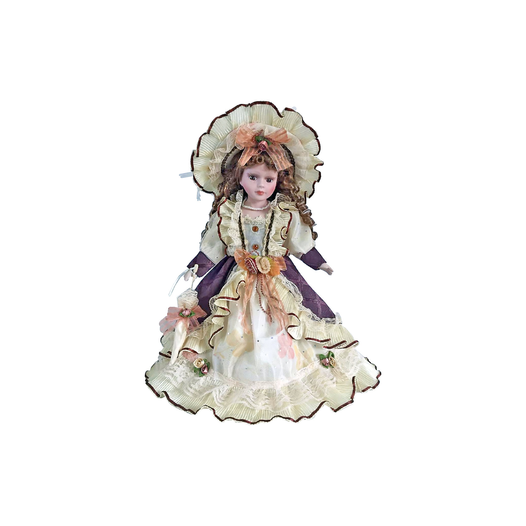 Фарфоровая кукла Паола, Angel Collection Фарфоровая кукла Паола, Angel CollectionБренды кукол<br>Фарфоровая кукла Паола, Angel Collection.<br><br>Характеристики:<br><br>• Высота куклы: 40,5 см.<br>• Материал: фарфор, текстиль<br>• Упаковка: картонная коробка блистерного типа<br><br>Фарфоровая кукла «Паола», Angel Collection изготовлена с большим вниманием к мелким деталям, благодаря этому она очень красива и привлекательна. Голову куклы украшает шляпа с очень широкими полями, из-под которой спадают на плечи длинные русые локоны. Кукла одета в пышное платье с длинными рукавами. У Паолы большие глаза в обрамлении длинных ресничек и ангельское кукольное личико. Кукла установлена на специальную подставку. <br><br>Фарфоровая красавица Паола - это не просто игрушка, а также украшение для интерьера или ценный экспонат коллекции. Каждая кукла в серии Angel Collection, обладает неповторимым образом - принцессы, феи, маленькие девочки, роскошные невесты и т.д. Изысканные наряды и очаровательная матовость фарфора превращают этих кукол в настоящее произведение искусства. Куклы Angel Collection сделаны из уникальной голубой глины, добываемой только в провинции Tai-Nan Shin, Тайвань.<br><br>Фарфоровую куклу Паола, Angel Collection можно купить в нашем интернет-магазине.<br><br>Ширина мм: 190<br>Глубина мм: 430<br>Высота мм: 100<br>Вес г: 938<br>Возраст от месяцев: 36<br>Возраст до месяцев: 2147483647<br>Пол: Женский<br>Возраст: Детский<br>SKU: 5400281