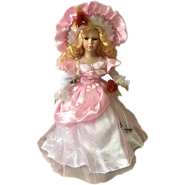 Фарфоровая кукла Адэлина, 40 см, Angel Collection Фарфоровая кукла Адэлина, 40 см, Angel CollectionБренды кукол<br>Фарфоровая кукла Адэлина, 40 см, Angel Collection.<br><br>Характеристики:<br><br>• Высота куклы: 40 см.<br>• Материал: фарфор, текстиль<br>• Упаковка: картонная коробка блистерного типа<br><br>Фарфоровая кукла «Адэлина», Angel Collection изготовлена с большим вниманием к мелким деталям, благодаря этому она очень красива и привлекательна. Голову куклы украшает шляпка, из-под которой спадают на плечи длинные светлые локоны. Кукла одета красивое розовое платье. У Адэлины большие глаза в обрамлении длинных ресничек и ангельское кукольное личико. Кукла установлена на специальную подставку. <br><br>Фарфоровая красавица Адэлина - это не просто игрушка, а также украшение для интерьера или ценный экспонат коллекции. Каждая кукла в серии Angel Collection, обладает неповторимым образом - принцессы, феи, маленькие девочки, роскошные невесты и т.д. Изысканные наряды и очаровательная матовость фарфора превращают этих кукол в настоящее произведение искусства. Куклы Angel Collection сделаны из уникальной голубой глины, добываемой только в провинции Tai-Nan Shin, Тайвань.<br><br>Фарфоровую куклу Адэлина, 40 см, Angel Collection можно купить в нашем интернет-магазине.<br><br>Ширина мм: 160<br>Глубина мм: 420<br>Высота мм: 95<br>Вес г: 833<br>Возраст от месяцев: 36<br>Возраст до месяцев: 2147483647<br>Пол: Женский<br>Возраст: Детский<br>SKU: 5400284