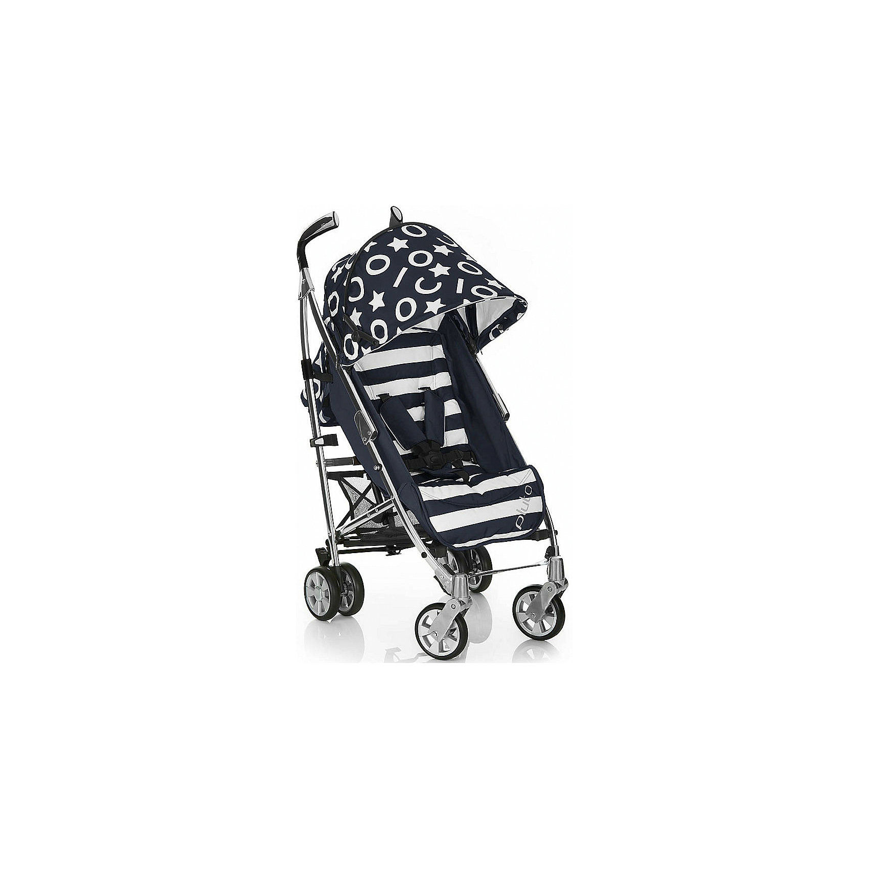 Коляска-трость ICOO Pluto, stripe navy Коляска-трость ICOO Pluto, stripe navyКоляски-трости<br>Характеристики:<br><br>• спинка коляски регулируется в 3-х положениях: сидя, полусидя и полулежа;<br>• подножка регулируется в 2-х положениях;<br>• 5-ти точечные ремни безопасности регулируются по длине;<br>• бампер обтянут мягким чехлом на молнии;<br>• капюшон с дополнительной секцией, которая застегивается на молнию;<br>• капюшон оснащен смотровым сетчатым окошком и карманом для мелочей;<br>• капюшон снимается;<br>• передние одинарные колеса поворотные, задние сдвоенные;<br>• колеса съемные, есть специальная кнопка;<br>• ножной тормоз на задних колесах, два рычага;<br>• материал рамы: металл;<br>• механизм складывания коляски: трость;<br>• имеется фиксатор от произвольного раскладывания.<br><br>Размеры: <br><br>• размер коляски: 109х55х83 см<br>• размер коляски в сложенном виде: 105х32х44 см;<br>• диаметр колес: 14 см;<br>• ширина сиденья: 36 см;<br>• высота спинки: 50 см;<br>• вес коляски: 8,3 кг;<br>• вес в упаковке: 10 кг.<br><br>Прогулочная коляска-трость – легкая и маневренная модель. Регулируемая спинки и подножка позволяют малышу спать на свежем воздухе, а мамочка или няня сможет наблюдать за спящим малышом через смотровое окошко. Капюшон и бампер можно снять полностью. В вертикальном виде стоит только с упором и когда стоит на тормозе.<br><br>Коляску-трость Pluto, ICOO, stripe navy можно купить в нашем интернет-магазине.<br><br>Ширина мм: 700<br>Глубина мм: 640<br>Высота мм: 1290<br>Вес г: 7700<br>Возраст от месяцев: 6<br>Возраст до месяцев: 36<br>Пол: Унисекс<br>Возраст: Детский<br>SKU: 5405052