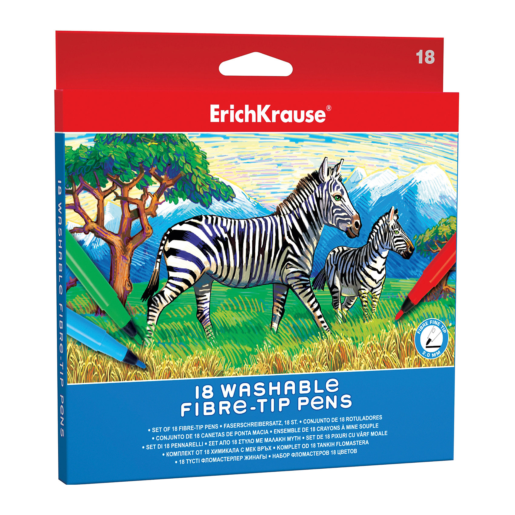Фломастеры ArtBerry easy washable, 18 цветов Фломастеры ArtBerry easy washable, 18 цветовПисьменные принадлежности<br>Характеристики товара:<br><br>• материал упаковки: пластик <br>• наконечник: fine-tip 2 mm<br>• количество цветов: 18<br>• возраст: от 5 лет<br>• вес: 130 г<br>• страна производитель: Малайзия<br><br>Благодаря красивой и тонкой линии фломастеры – один из любимых материалов для творчества. К сожалению, не все дети аккуратно рисуют. Но теперь проблема с удалением сложных пятен от фломастеров решена: новые фломастеры легко смываются водой с любой одежды!<br><br>Фломастеры ArtBerry easy washable, 18 цветов, можно купить в нашем интернет-магазине.<br><br>Ширина мм: 185<br>Глубина мм: 12<br>Высота мм: 190<br>Вес г: 130<br>Возраст от месяцев: 60<br>Возраст до месяцев: 2147483647<br>Пол: Унисекс<br>Возраст: Детский<br>SKU: 5409254