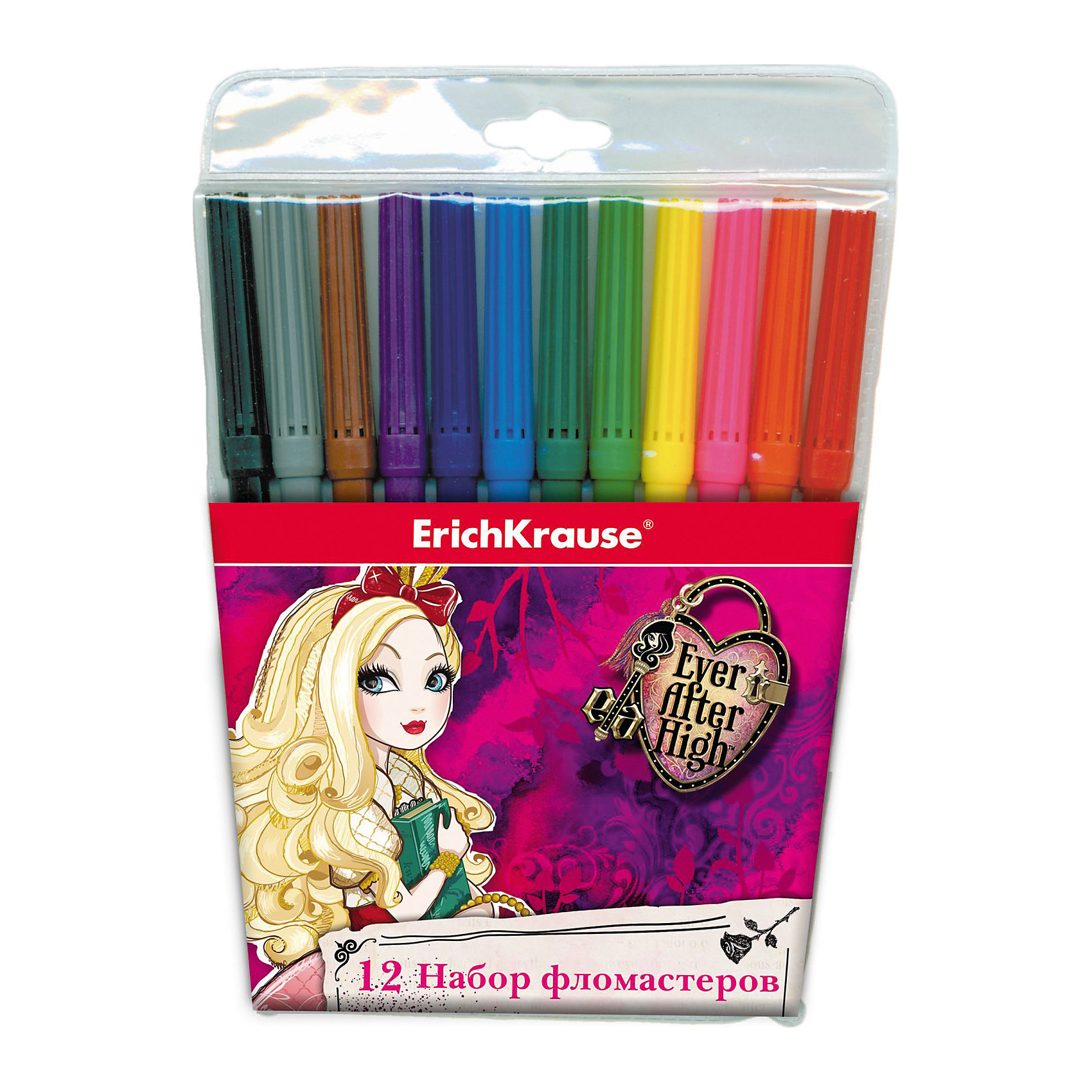 Фломастеры Ever After High, 12 цветов Фломастеры Ever After High, 12 цветовРисование<br>Флом 12цв Ever After High<br><br>Ширина мм: 135<br>Глубина мм: 180<br>Высота мм: 12<br>Вес г: 83<br>Возраст от месяцев: 60<br>Возраст до месяцев: 216<br>Пол: Женский<br>Возраст: Детский<br>SKU: 5409265