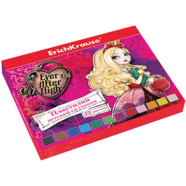 Пластилин 12 цветов Ever After High, 216г, со стеком Пластилин 12 цветов Ever After High, 216г, со стекомEver After High Товары для фанатов<br>Характеристики товара:<br><br>• упаковка: коробка<br>• в комплект входит: пластилин, стек<br>• количество цветов: 12<br>• возраст: от 3 лет<br>• габариты упаковки: 15х14х1,6 см<br>• вес: 200 г<br>• страна производитель: Россия<br><br>Работа с пластилином благотворно влияет на развитие малыша. Лепка развивает тактильные восприятия, работает с мелкой моторикой и творческими способностями. Итог лепки – яркая и необычная игрушка, сделанная своими руками.<br><br>Пластилин 12 цветов Ever After High/216г, со стеком, в коробке, можно купить в нашем интернет-магазине.<br><br>Ширина мм: 153<br>Глубина мм: 143<br>Высота мм: 16<br>Вес г: 250<br>Возраст от месяцев: 36<br>Возраст до месяцев: 2147483647<br>Пол: Женский<br>Возраст: Детский<br>SKU: 5409300