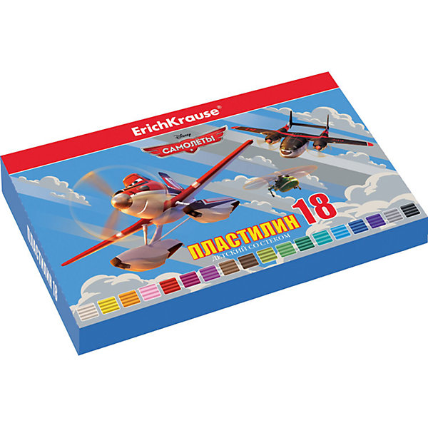 Пластилин 18 цветов Flying Planes, 324г, со стеком Пластилин 18 цветов Flying Planes, 324г, со стекомСамолеты<br>Характеристики товара:<br><br>• упаковка: коробка<br>• в комплект входит: пластилин, стек<br>• количество цветов: 18<br>• возраст: от 3 лет<br>• габариты упаковки: 22х14х1,6 см<br>• вес: 300 г<br>• страна производитель: Россия<br><br>Работа с пластилином благотворно влияет на развитие малыша. Лепка развивает тактильные восприятия, работает с мелкой моторикой и творческими способностями. Итог лепки – яркая и необычная игрушка, сделанная своими руками.<br><br>Пластилин 18 цветов Flying Planes/324г, со стеком, в коробке, можно купить в нашем интернет-магазине.<br><br>Ширина мм: 225<br>Глубина мм: 143<br>Высота мм: 16<br>Вес г: 381<br>Возраст от месяцев: 36<br>Возраст до месяцев: 2147483647<br>Пол: Мужской<br>Возраст: Детский<br>SKU: 5409302
