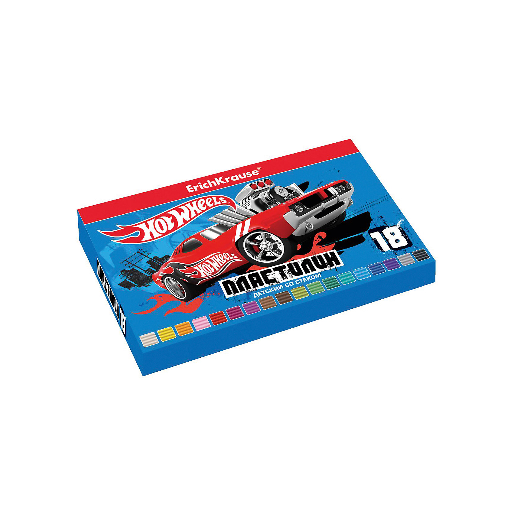 Пластилин 18 цветов Hot Wheels Super Car, 324г, со стеком Пластилин 18 цветов Hot Wheels Super Car, 324г, со стекомHot Wheels<br>Характеристики товара:<br><br>• упаковка: коробка<br>• в комплект входит: пластилин, стек<br>• количество цветов: 18<br>• возраст: от 3 лет<br>• габариты упаковки: 22х14х1,6 см<br>• вес: 300 г<br>• страна производитель: Россия<br><br>Работа с пластилином благотворно влияет на развитие малыша. Лепка развивает тактильные восприятия, работает с мелкой моторикой и творческими способностями. Итог лепки – яркая и необычная игрушка, сделанная своими руками.<br><br>Пластилин 18 цветов Hot Wheels Super Car/324г, со стеком, в коробке, можно купить в нашем интернет-магазине.<br><br>Ширина мм: 225<br>Глубина мм: 143<br>Высота мм: 16<br>Вес г: 381<br>Возраст от месяцев: 36<br>Возраст до месяцев: 2147483647<br>Пол: Мужской<br>Возраст: Детский<br>SKU: 5409304